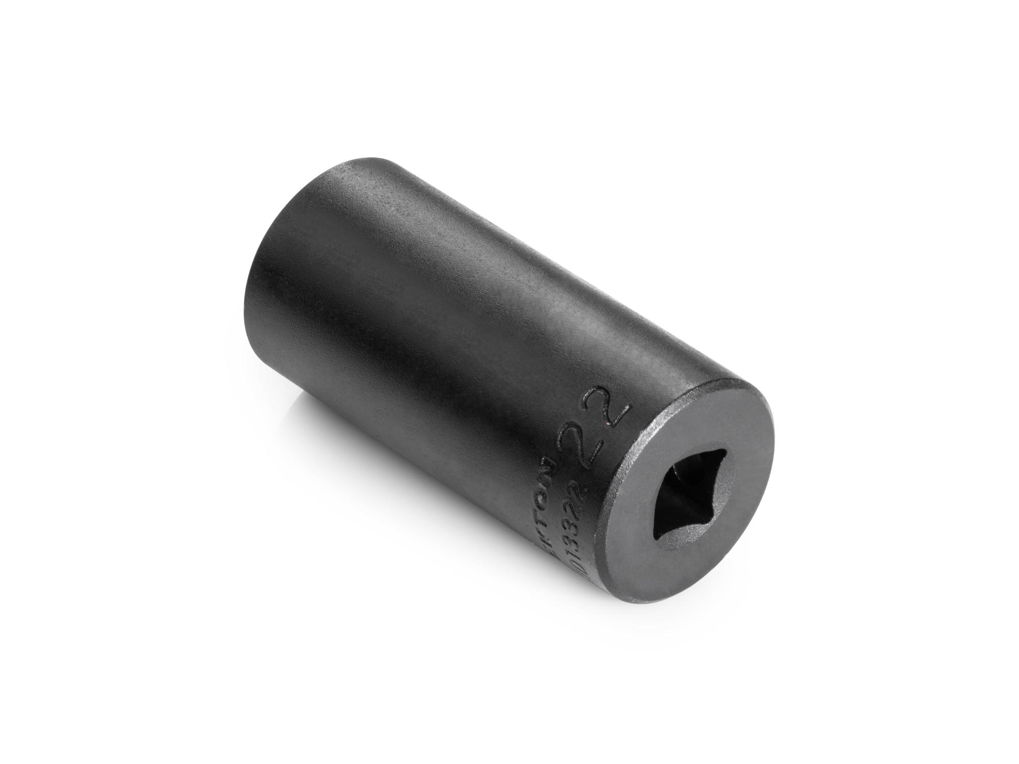 Back angle view of Tekton impact drive 12-point socket. Item #SID13322