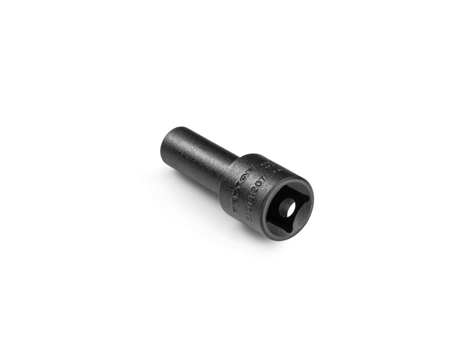 Back angle view of Tekton 9/32 inch impact drive 12-point socket. Item #SID14207