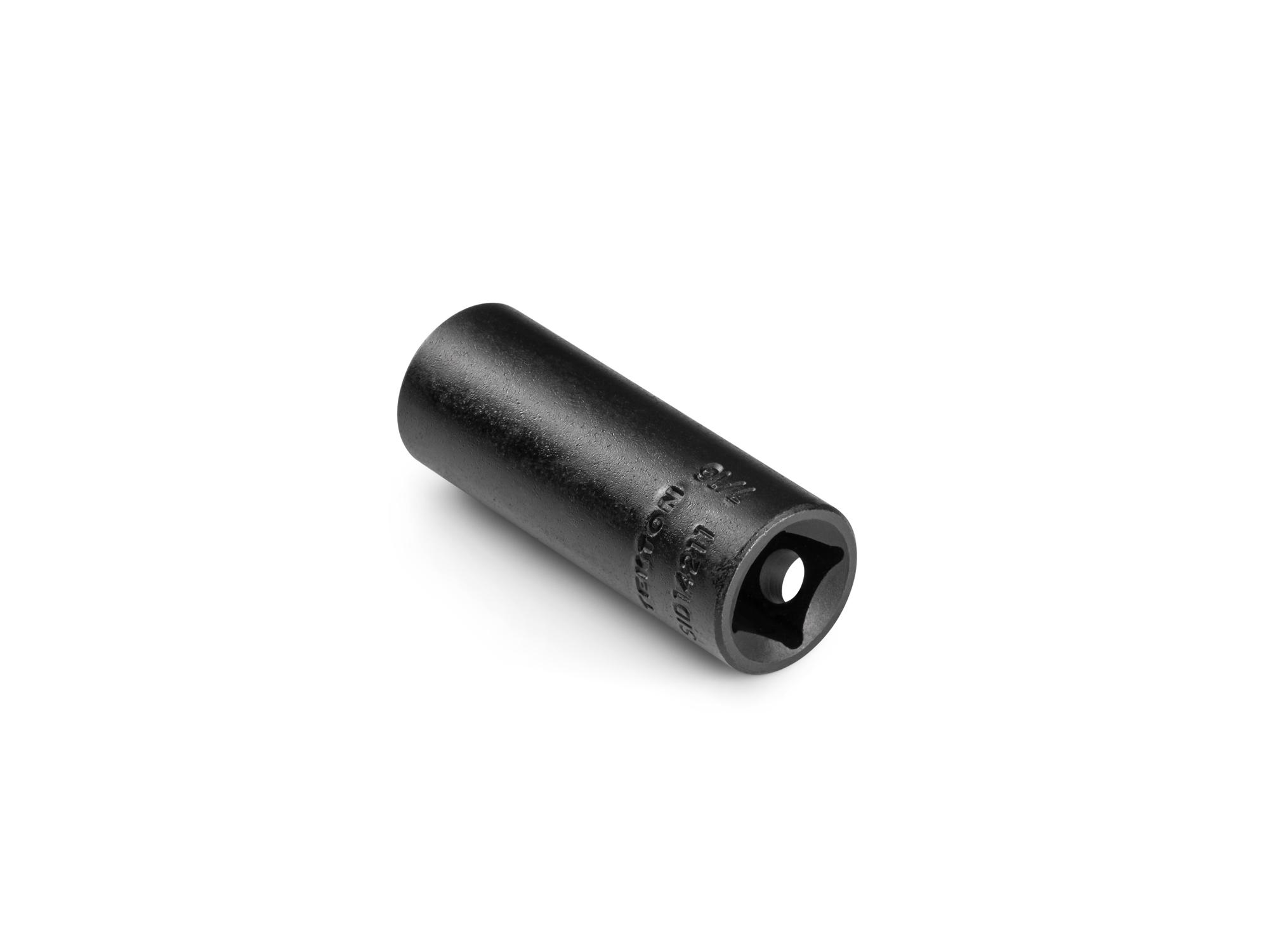 Back angle view of Tekton impact drive 12-point socket. Item #SID14211