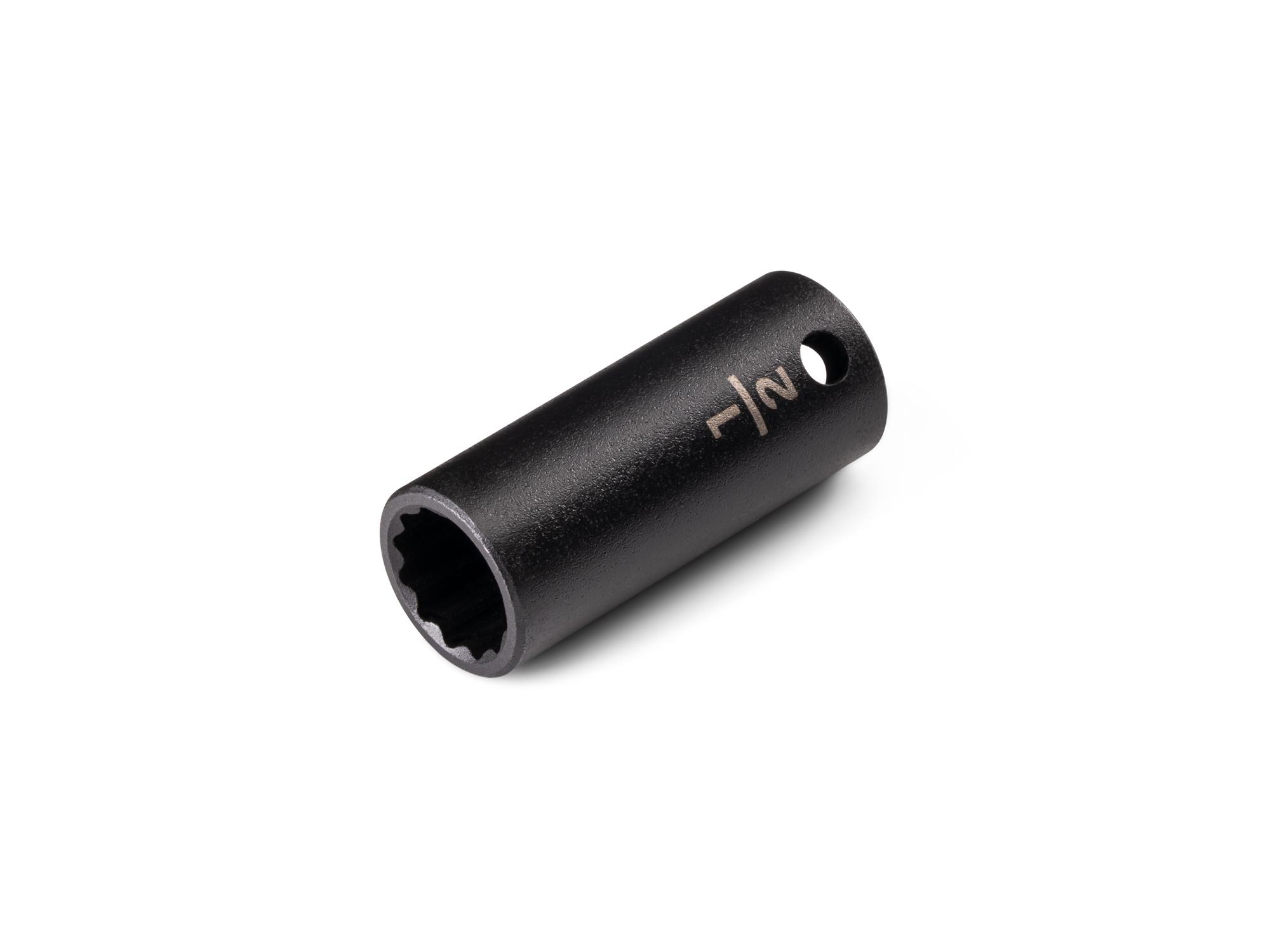 Front-right angle view of Tekton impact drive 12-point socket. Item #SID14213