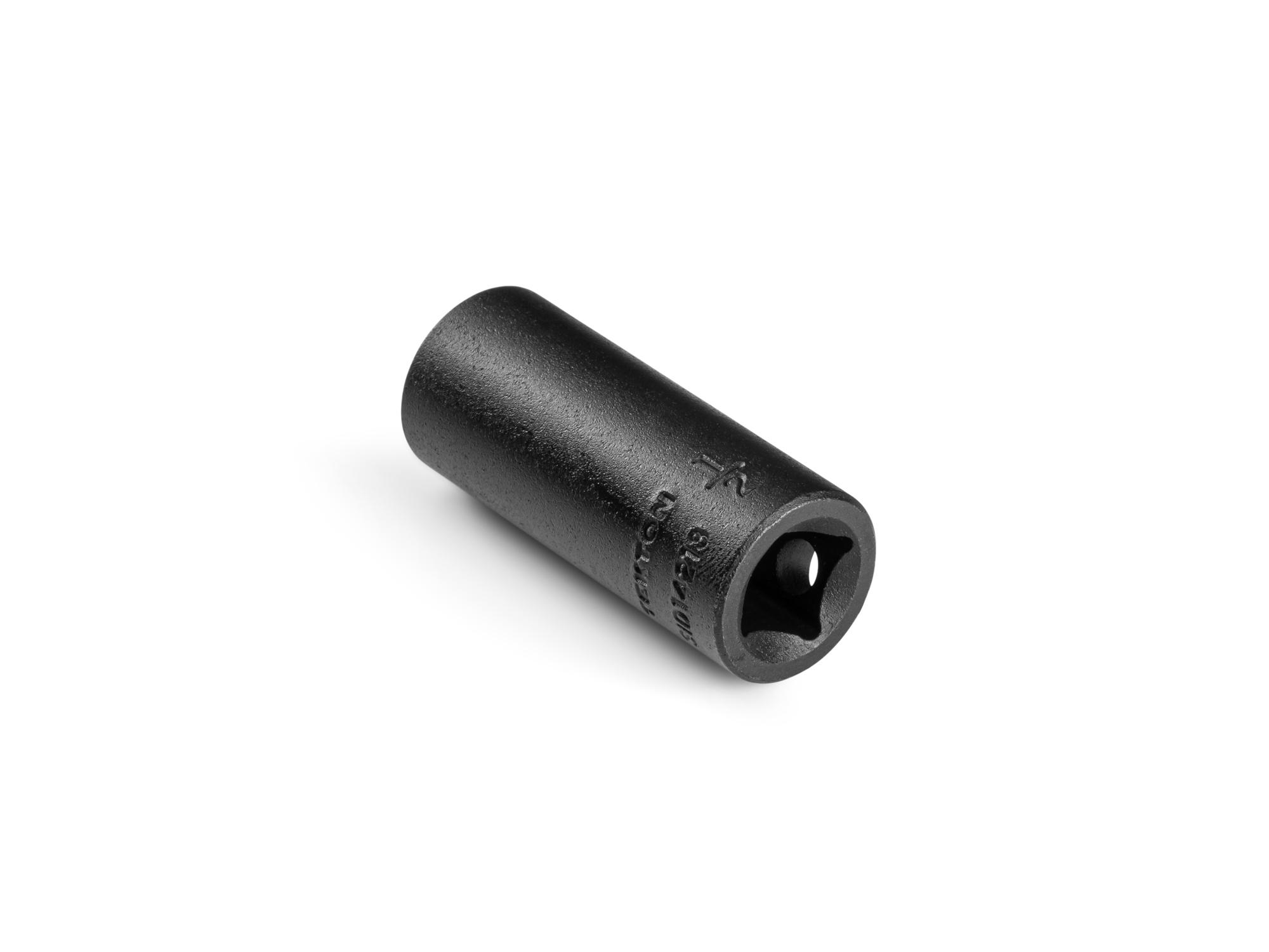 Back angle view of Tekton impact drive 12-point socket. Item #SID14213