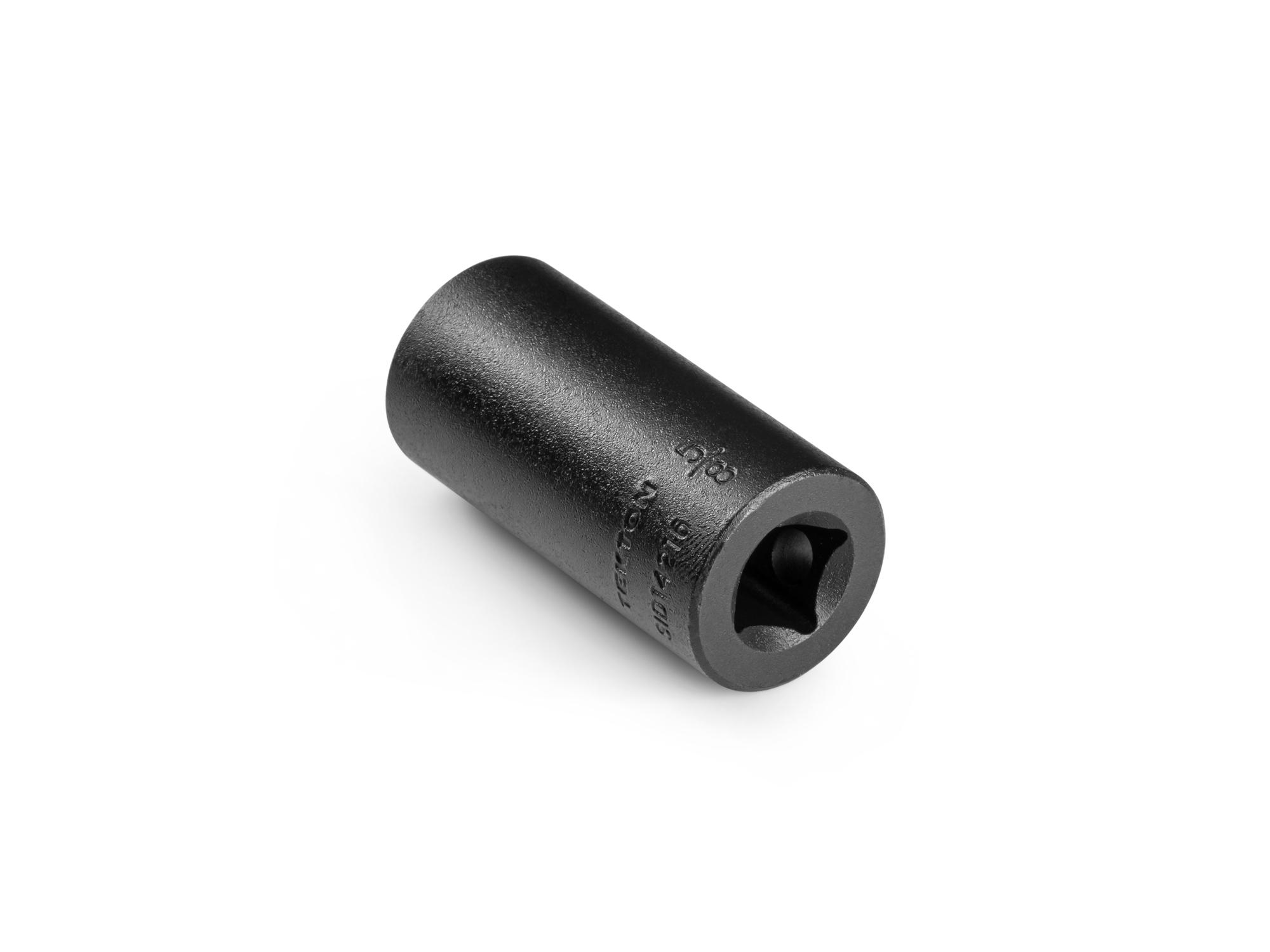 Back angle view of Tekton impact drive 12-point socket. Item #SID14216