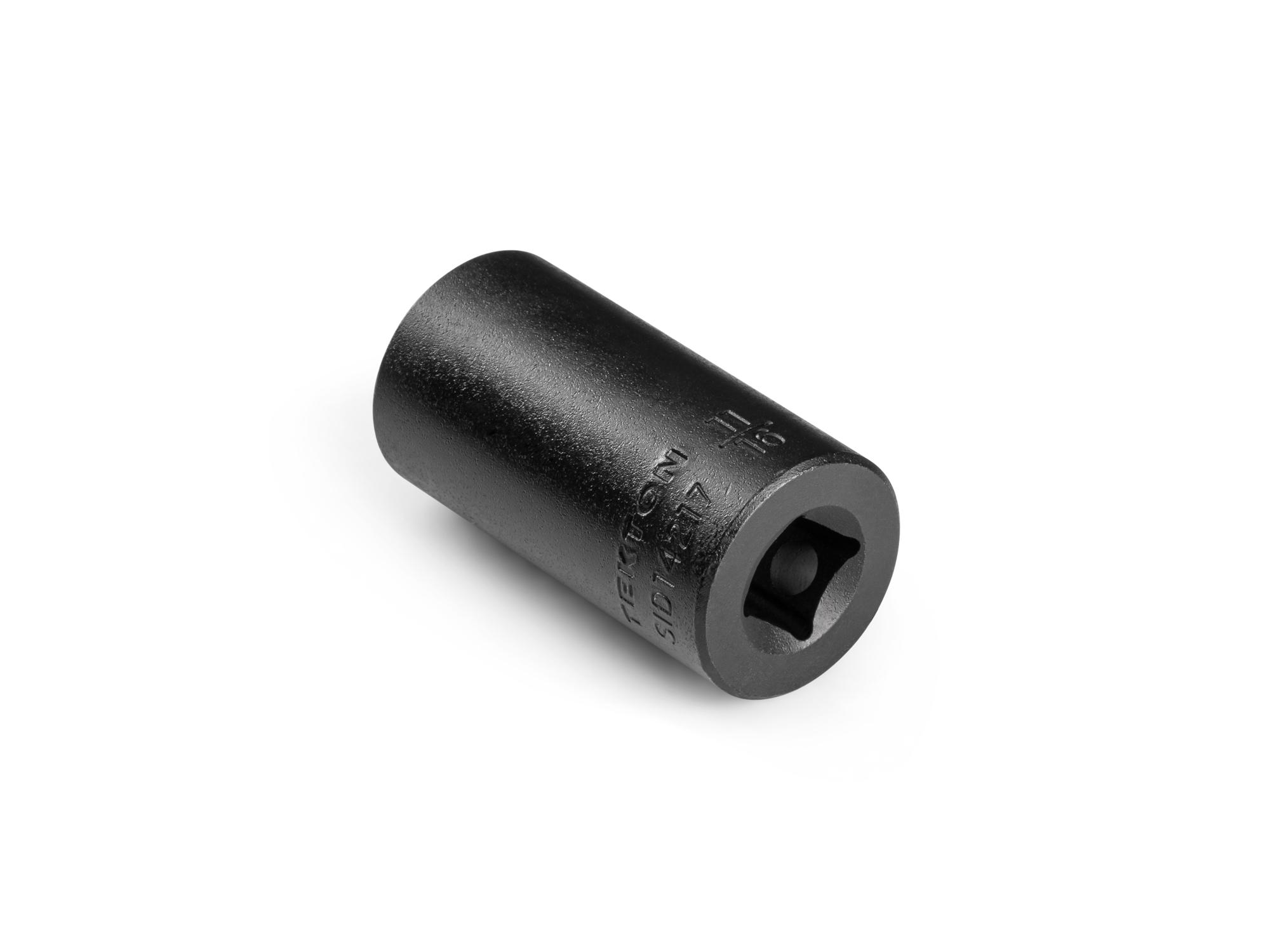 Back angle view of Tekton impact drive 12-point socket. Item #SID14217