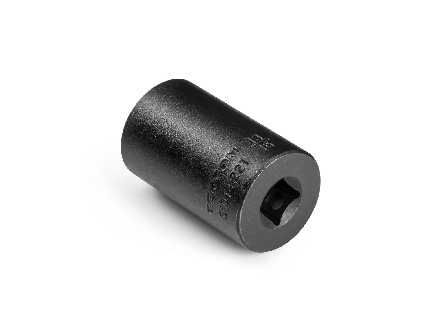 Back angle view of Tekton 13/16 inch impact drive 12-point socket. Item #SID14221