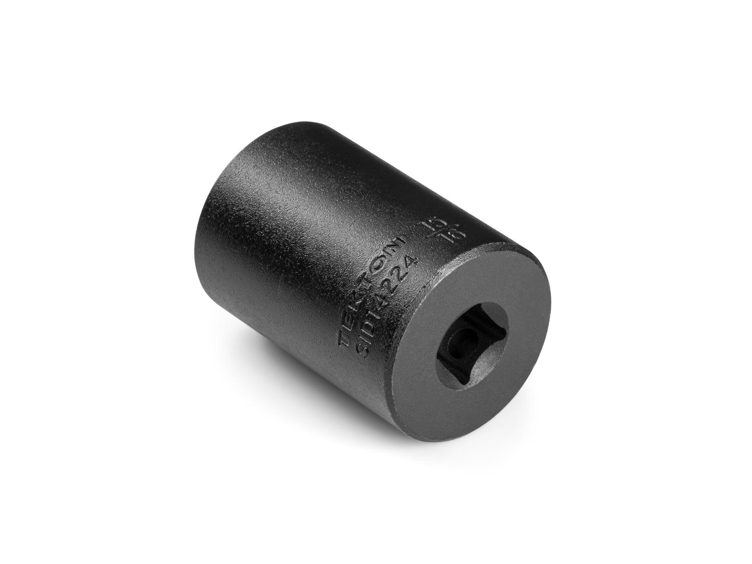 Back angle view of Tekton 15/16 inch impact drive 12-point socket. Item #SID14224