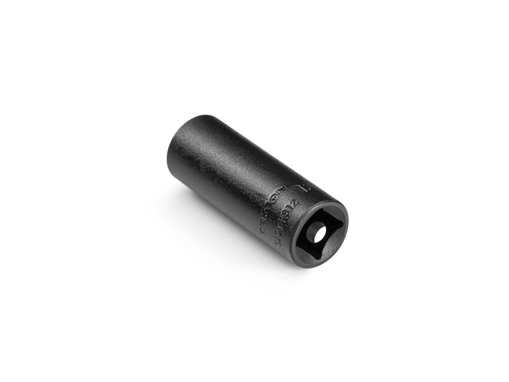 Back angle view of Tekton impact drive 12-point socket. Item #SID14312