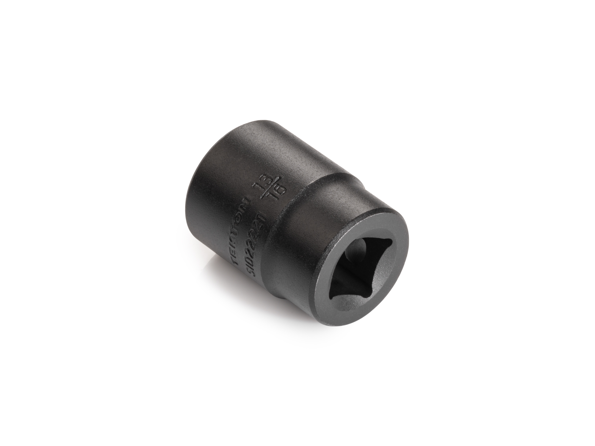 Size: 13/16 inch (SAE) 12-point standard/shallow impact socket. Has a high-visibility laser etched size marking and a permanent stamped size marking. SID22221.