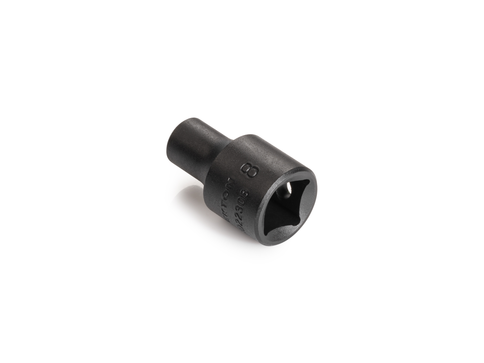 Size: 8 mm (Metric) 12-point standard/shallow impact socket. Has a high-visibility laser etched size marking and a permanent stamped size marking. SID22308.