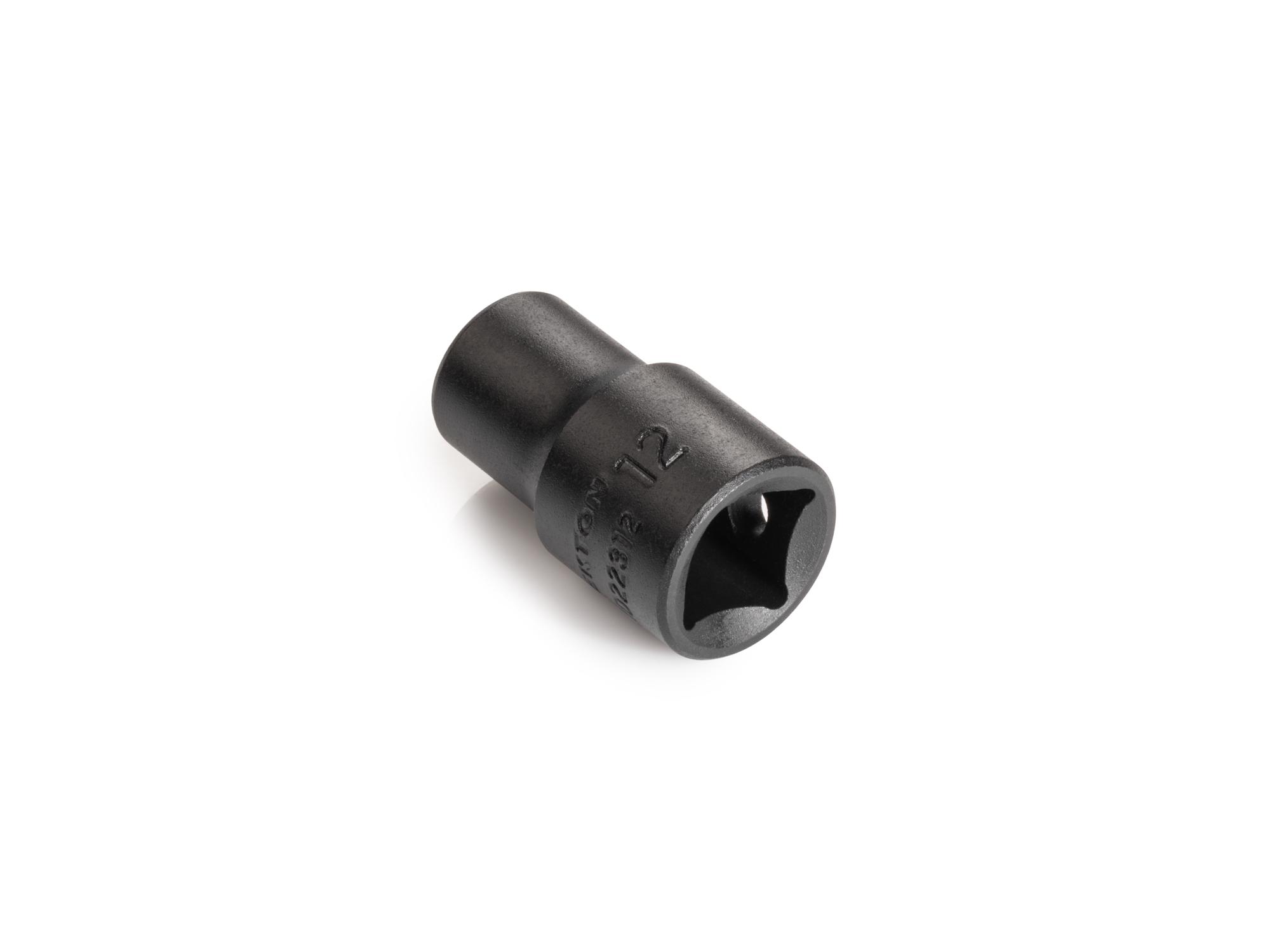 Back angle view of Tekton impact drive 12-point socket. Item #SID22312