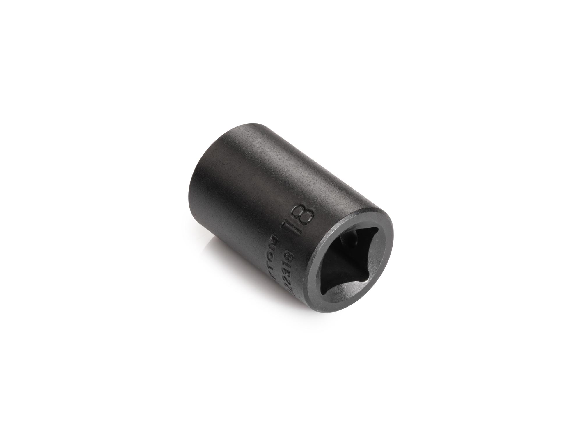 Back angle view of Tekton impact drive 12-point socket. Item #SID22318