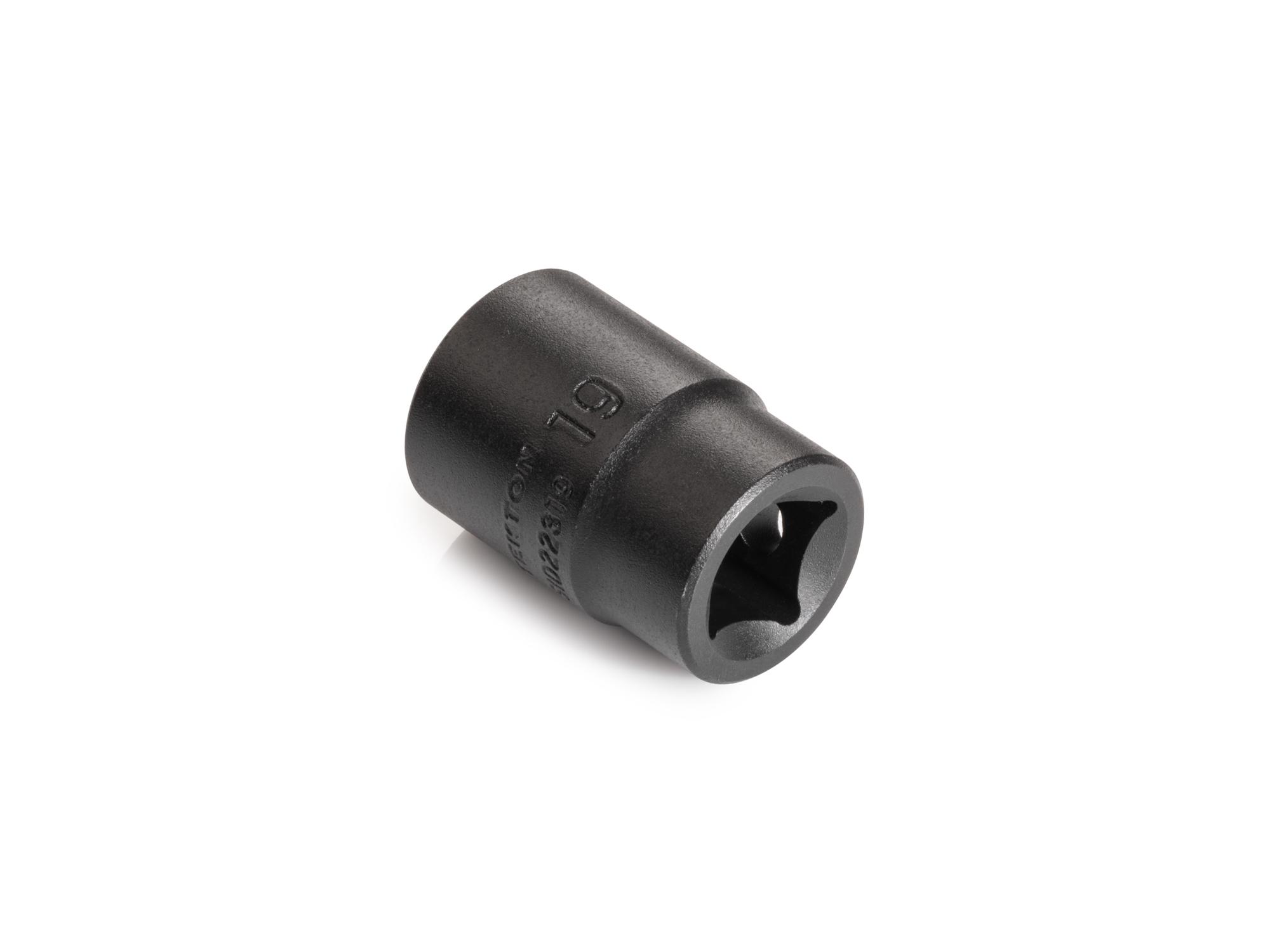 Back angle view of Tekton impact drive 12-point socket. Item #SID22319