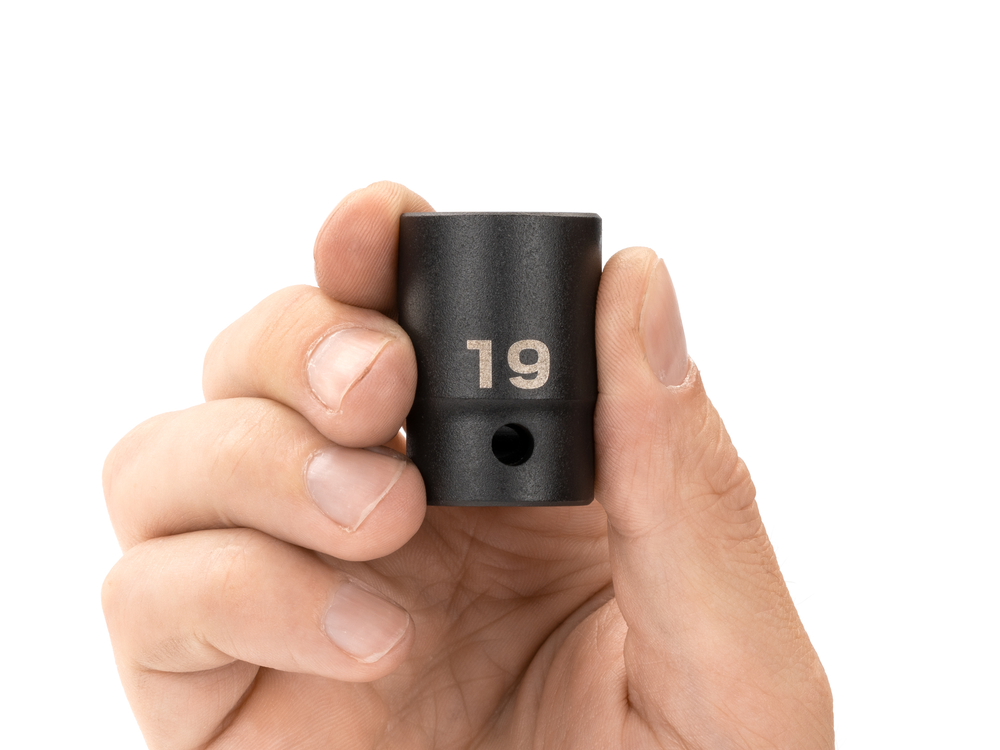 TEKTON 1/2 Inch Drive X 19 Mm 12-Point Impact Socket – SID22319, Laser & Stamped Markings