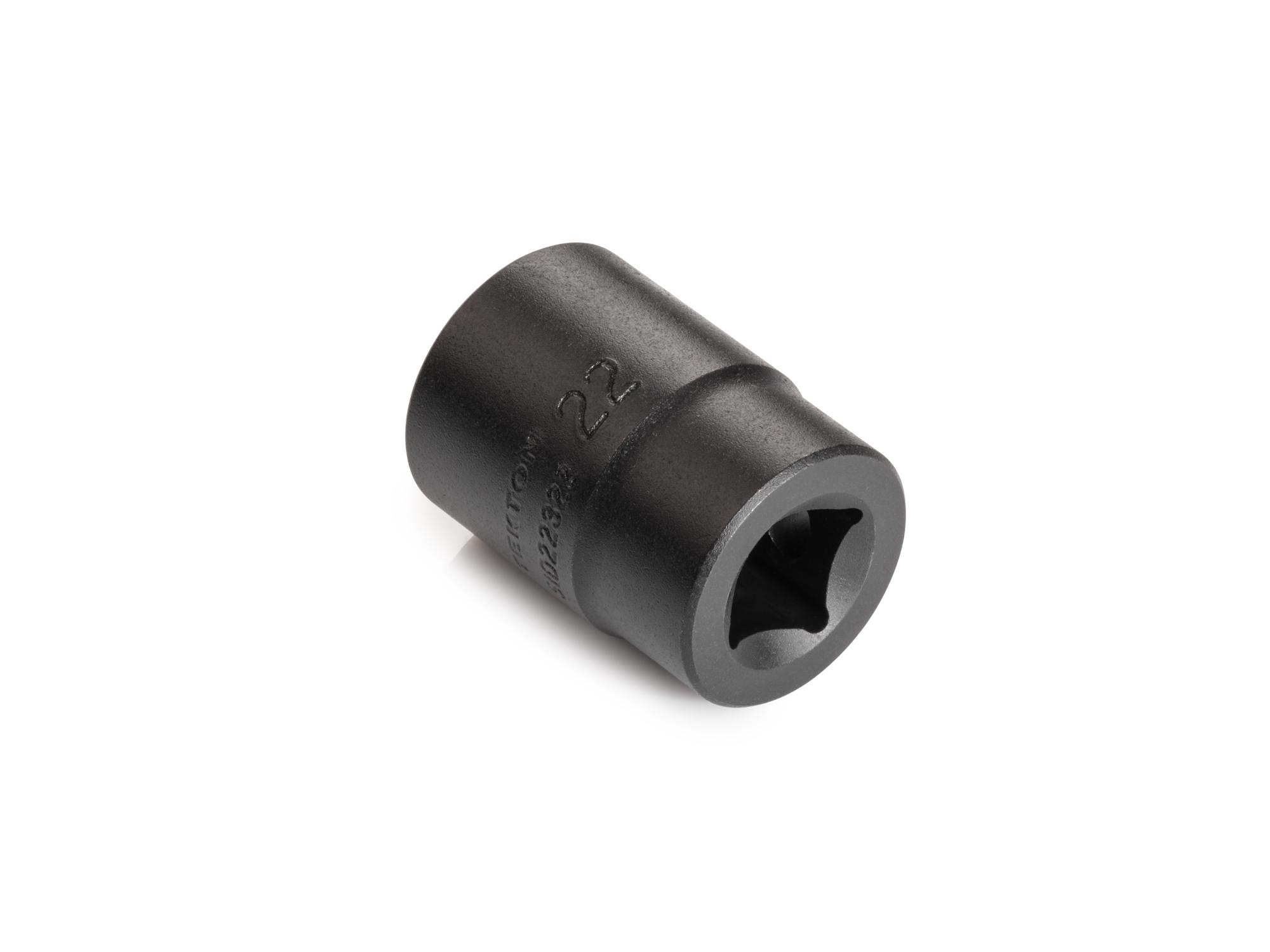 Back angle view of Tekton impact drive 12-point socket. Item #SID22322