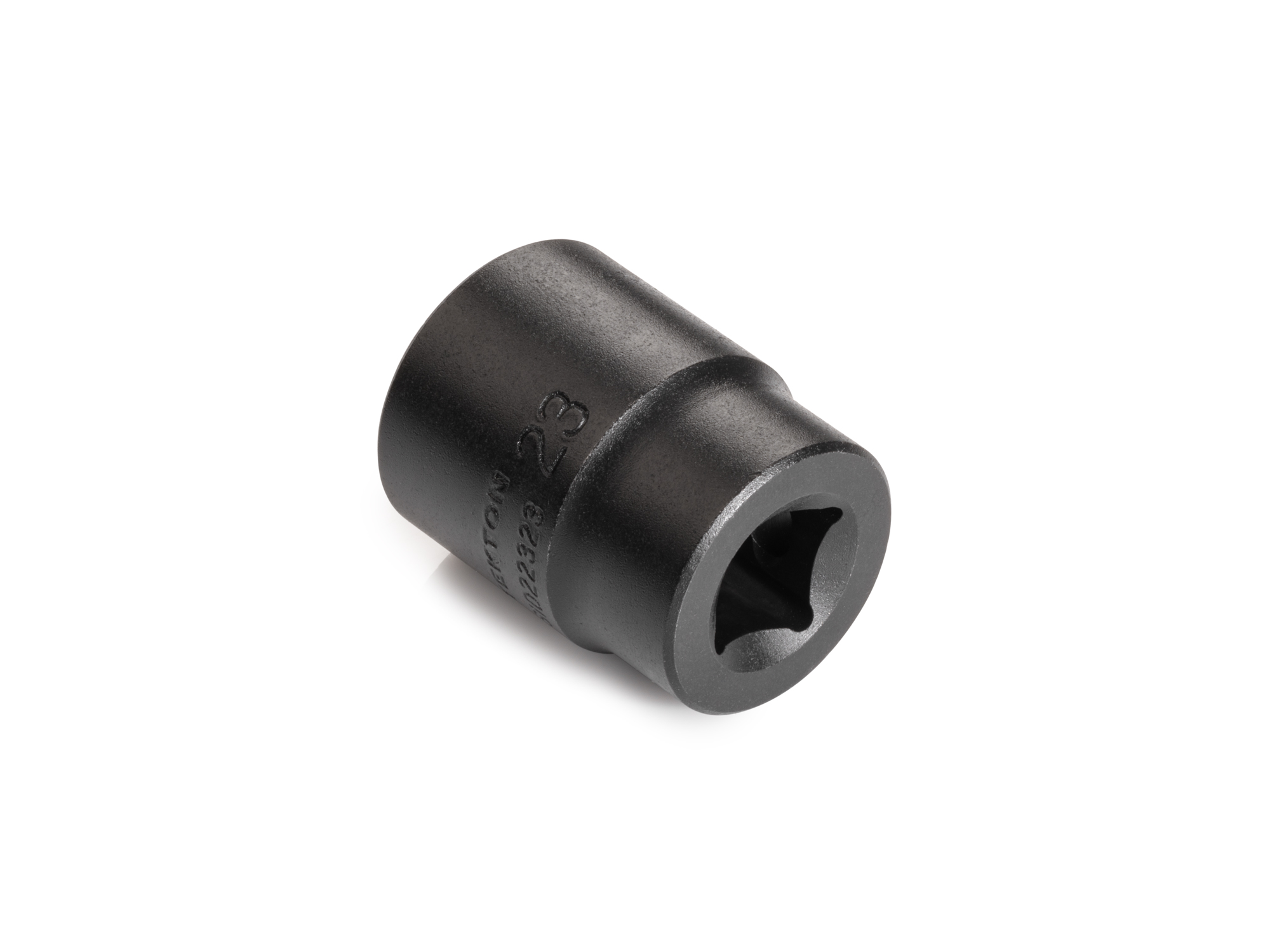 Size: 23 mm (Metric) 12-point standard/shallow impact socket. Has a high-visibility laser etched size marking and a permanent stamped size marking. SID22323.