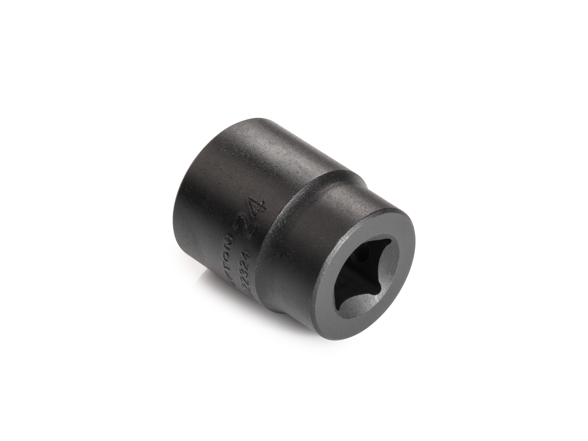 Size: 24 mm (Metric) 12-point standard/shallow impact socket. Has a high-visibility laser etched size marking and a permanent stamped size marking. SID22324.