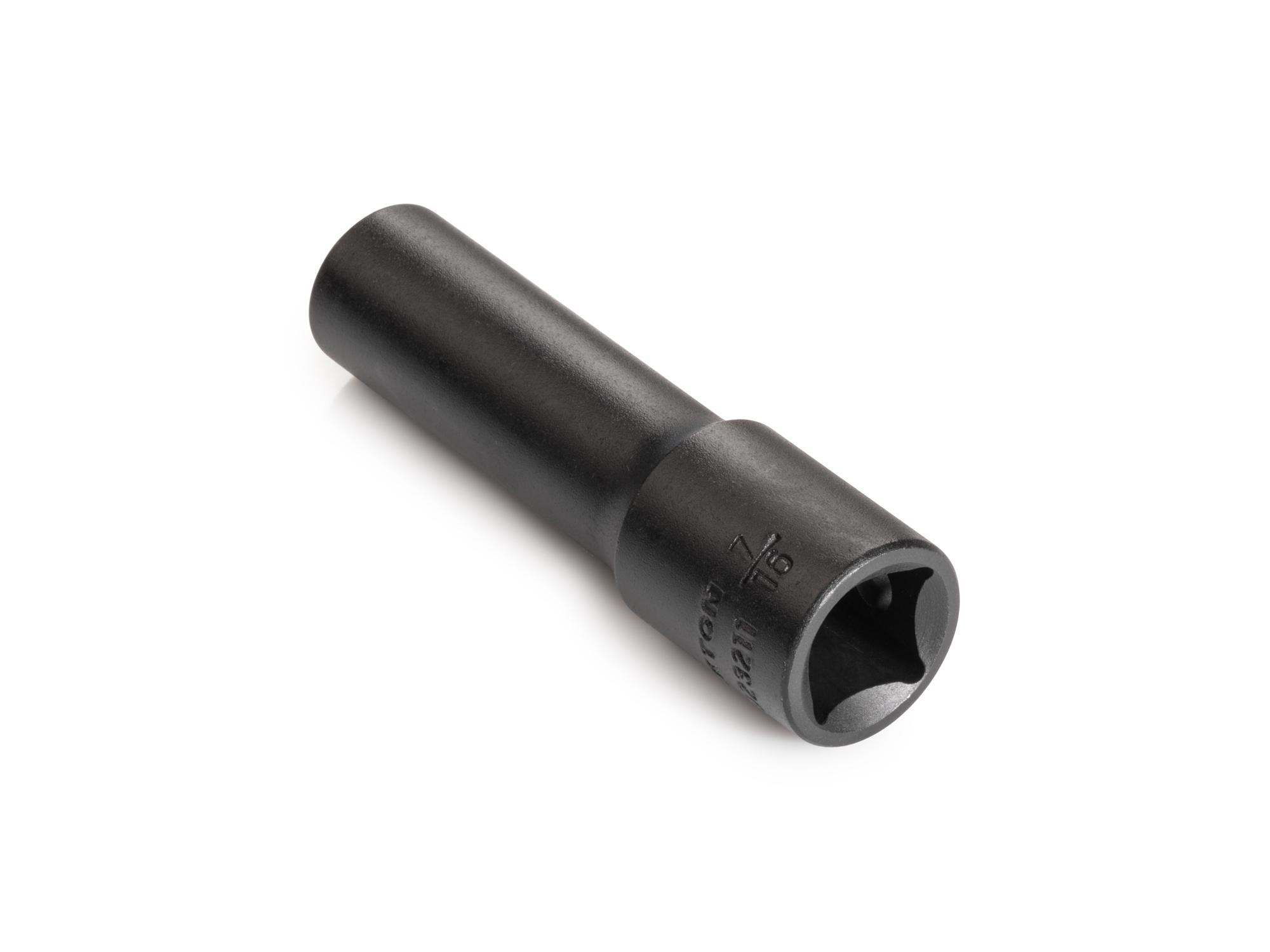 Back angle view of Tekton impact drive 12-point socket. Item #SID23211