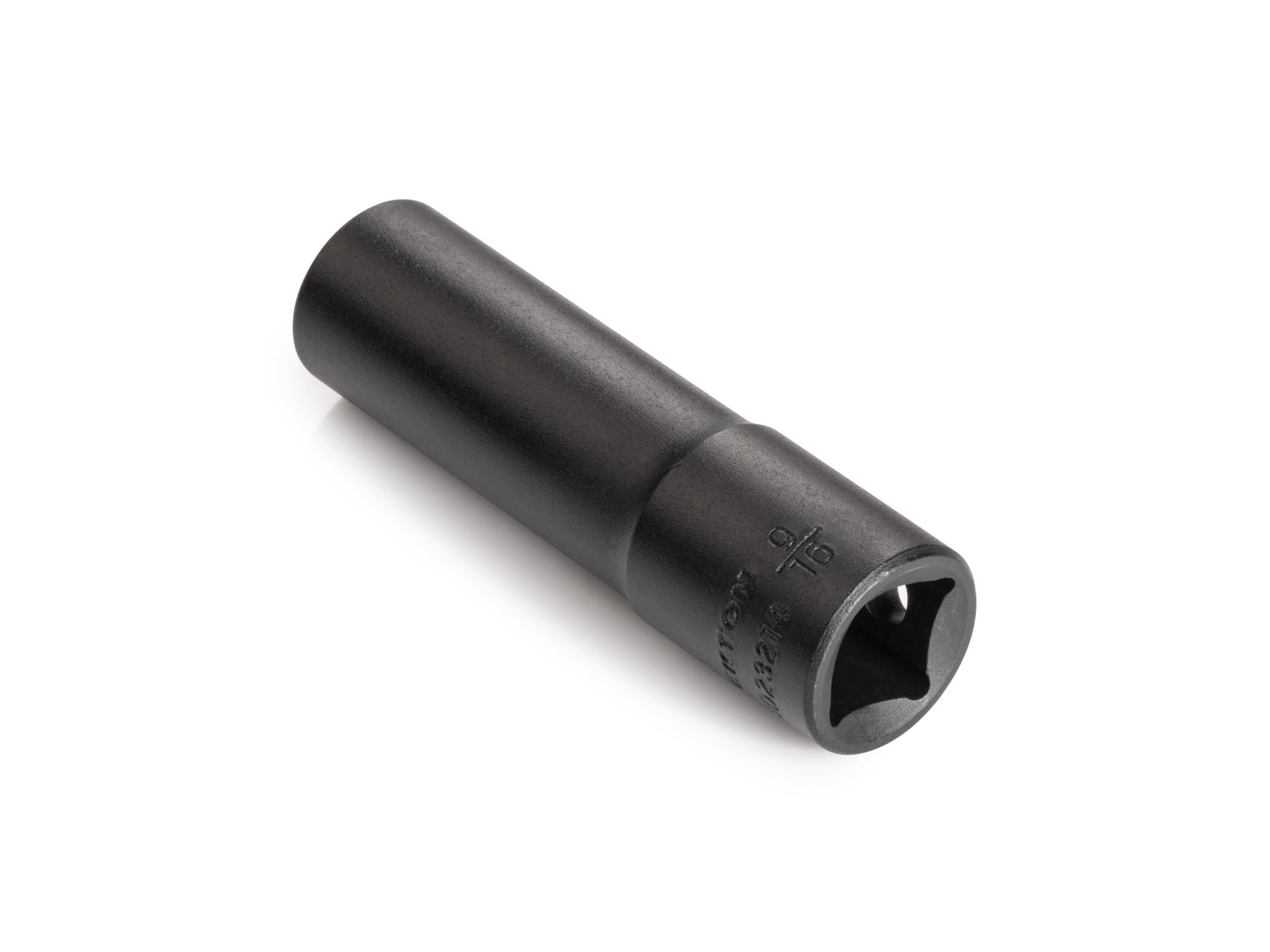 Back angle view of Tekton impact drive 12-point socket. Item #SID23214