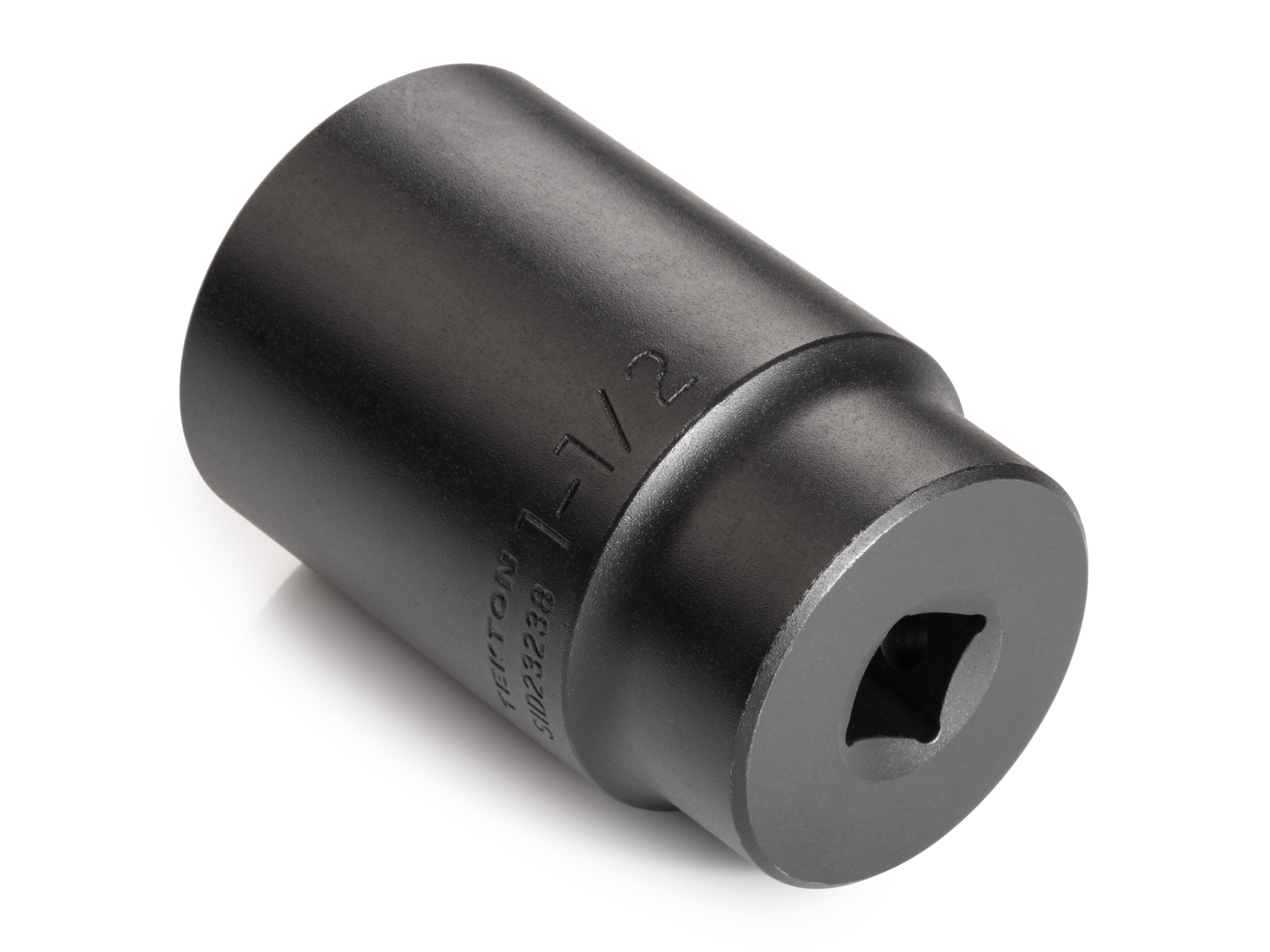 Size: 1-1/2 inch (SAE) 12-point deep individual impact socket. Has a high-visibility laser etched size marking and a permanent stamped size marking. SID23238.