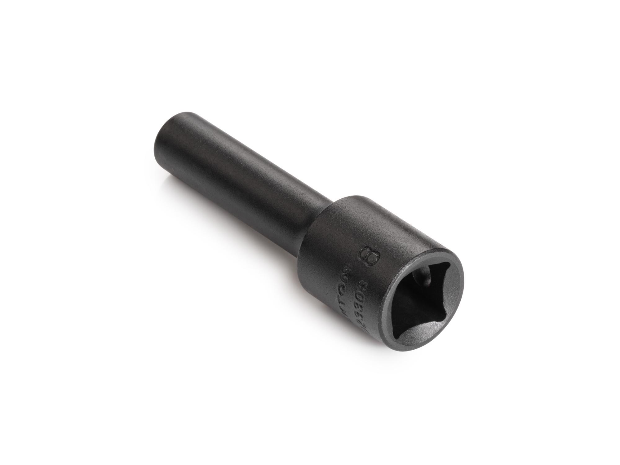 Back angle view of Tekton impact drive 12-point socket. Item #SID23308