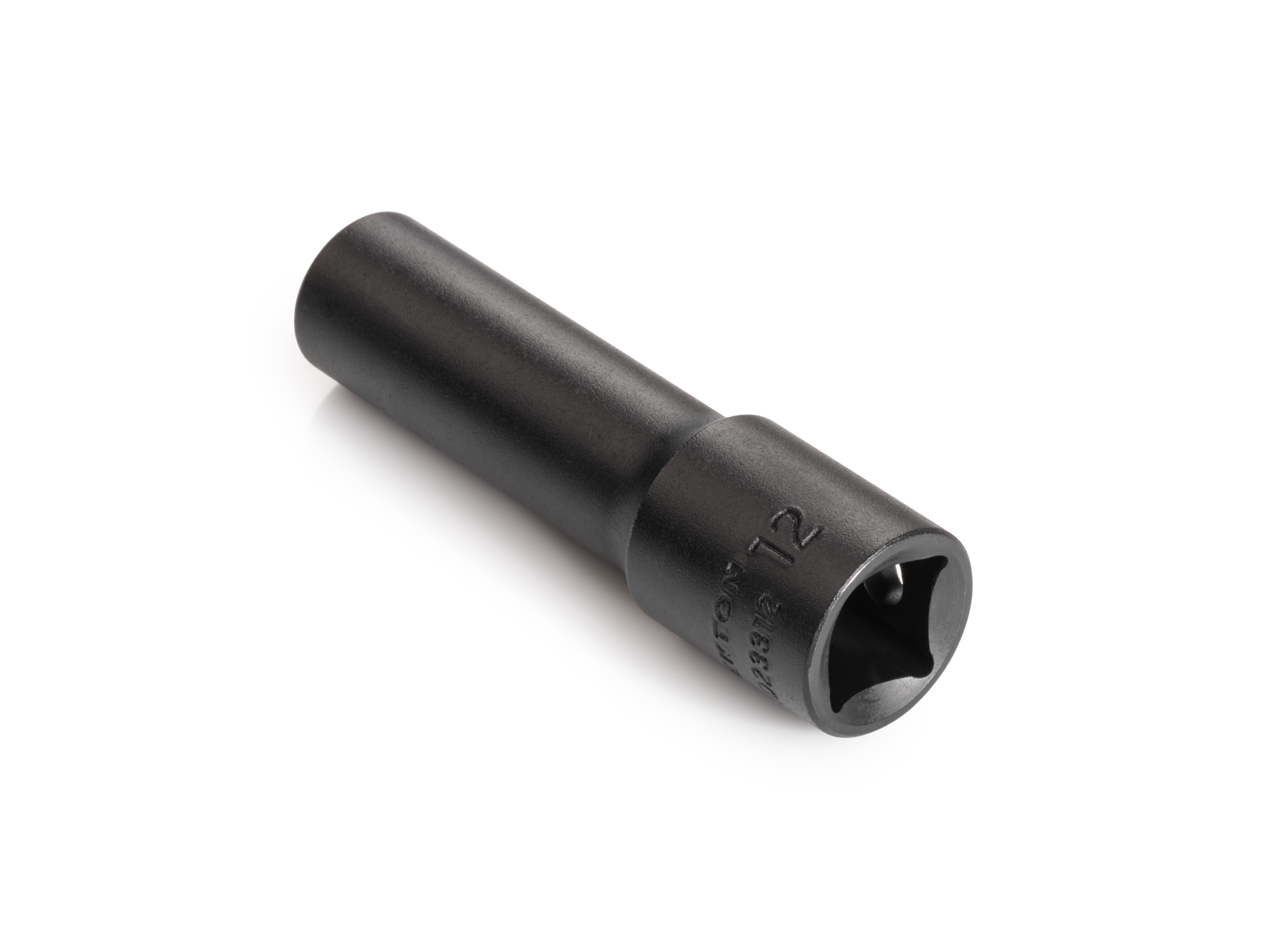 Size: 12 mm (Metric) 12-point deep individual impact socket. Has a high-visibility laser etched size marking and a permanent stamped size marking. SID23312.