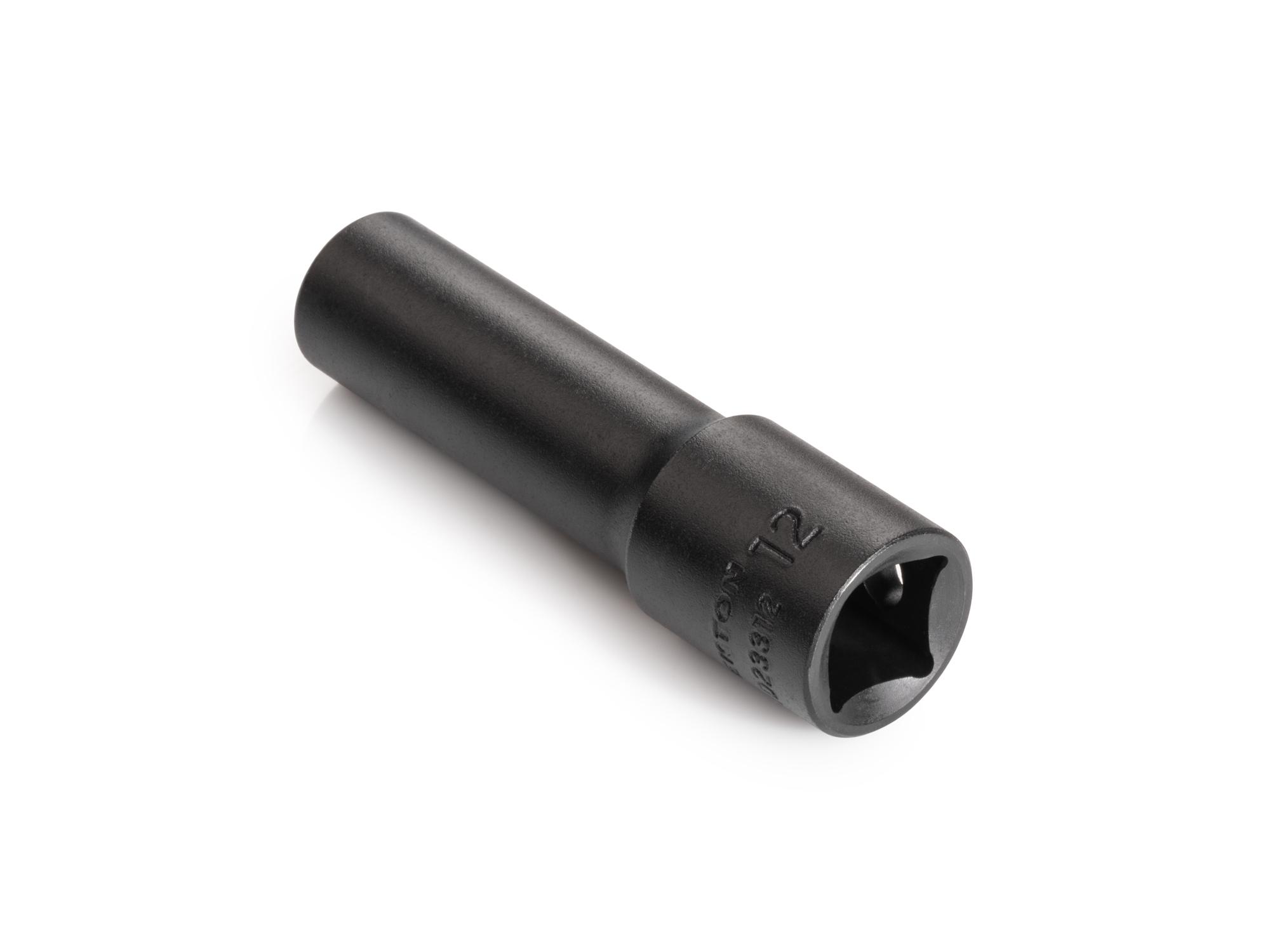 Back angle view of Tekton impact drive 12-point socket. Item #SID23312