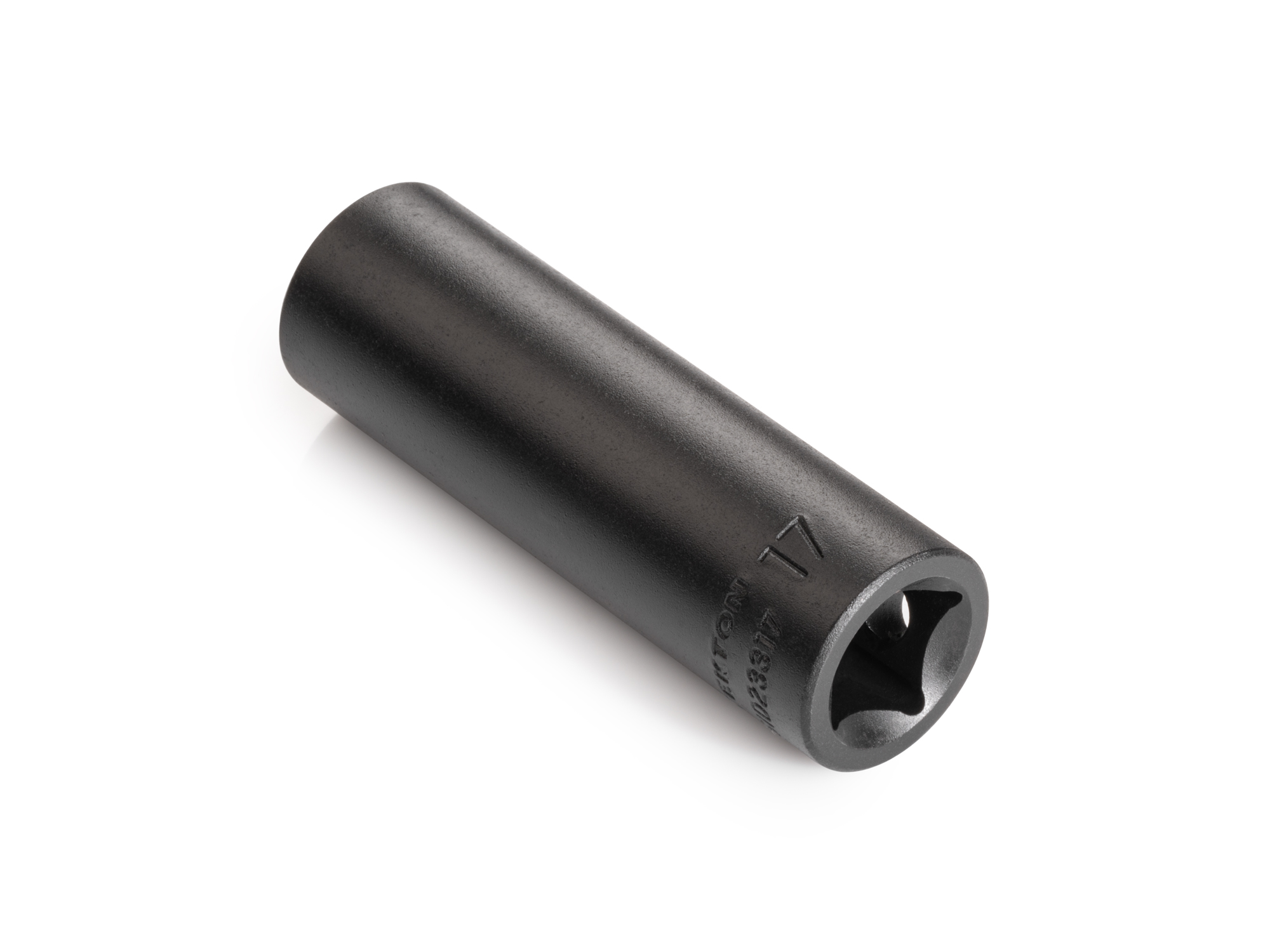 Size: 17 mm (Metric) 12-point deep individual impact socket. Has a high-visibility laser etched size marking and a permanent stamped size marking. SID23317.