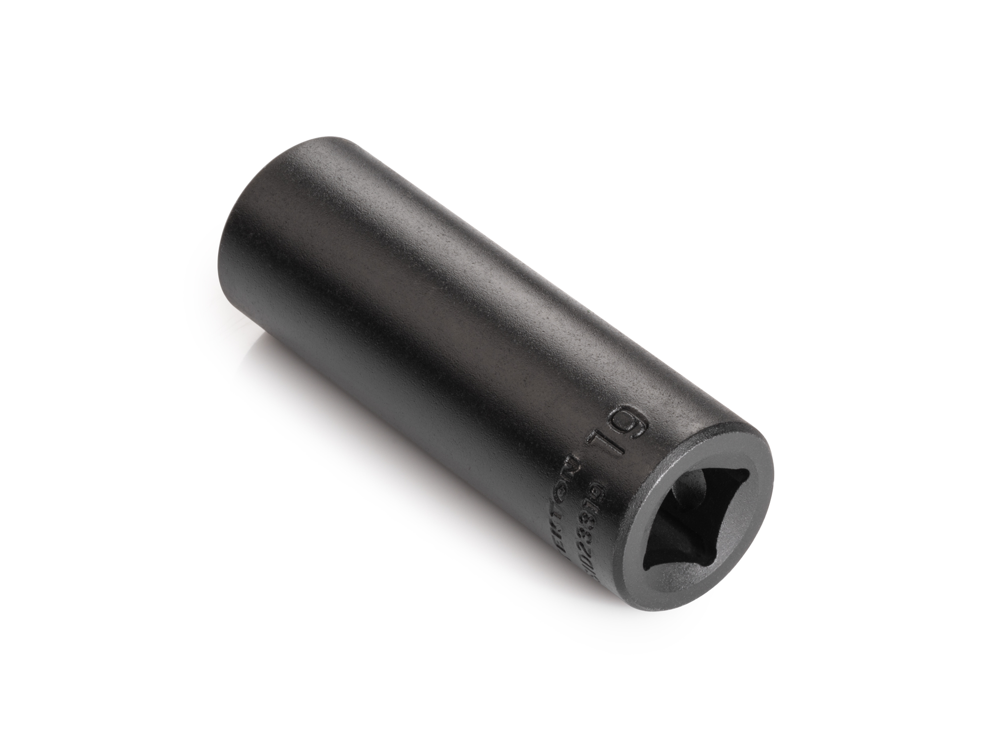 Size: 19 mm (Metric) 12-point deep individual impact socket. Has a high-visibility laser etched size marking and a permanent stamped size marking. SID23319.