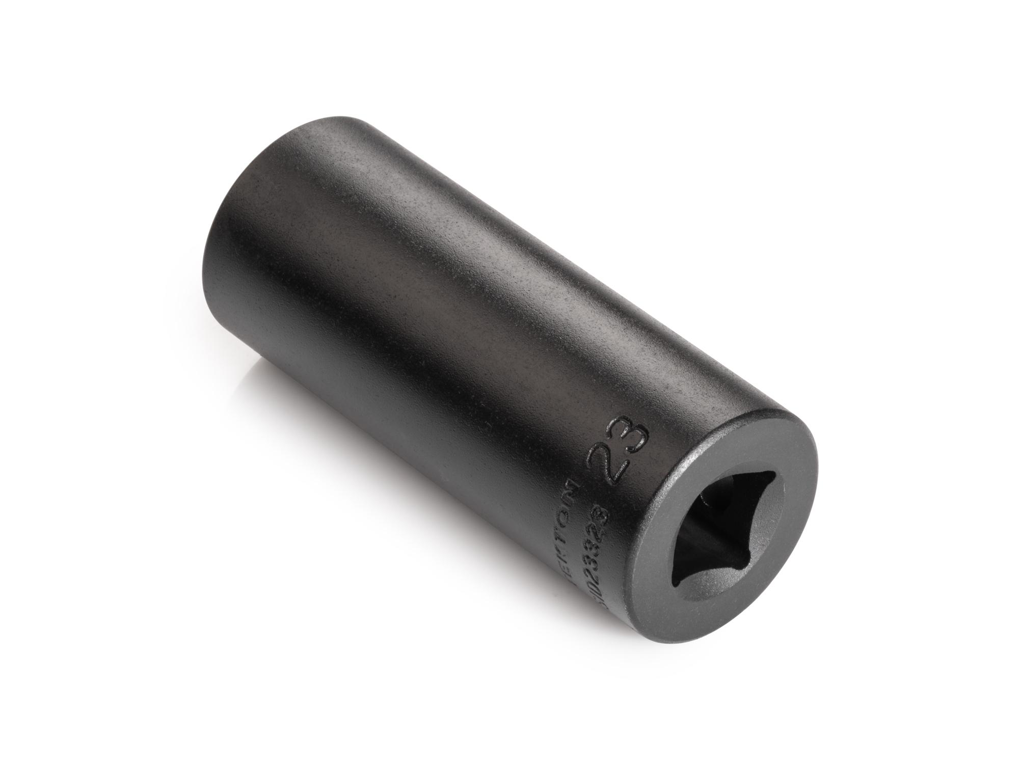 Back angle view of Tekton impact drive 12-point socket. Item #SID23323