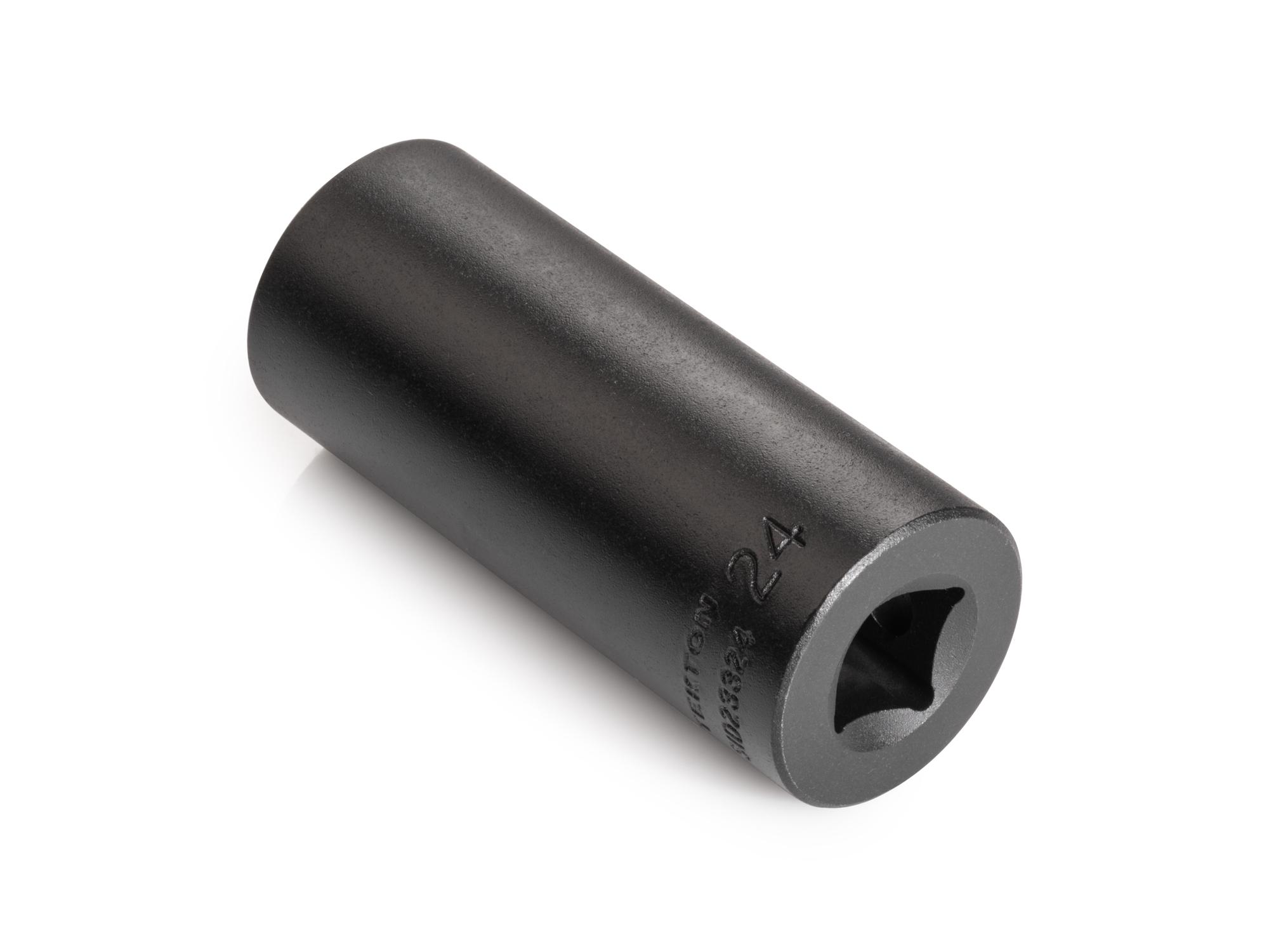 Back angle view of Tekton impact drive 12-point socket. Item #SID23324
