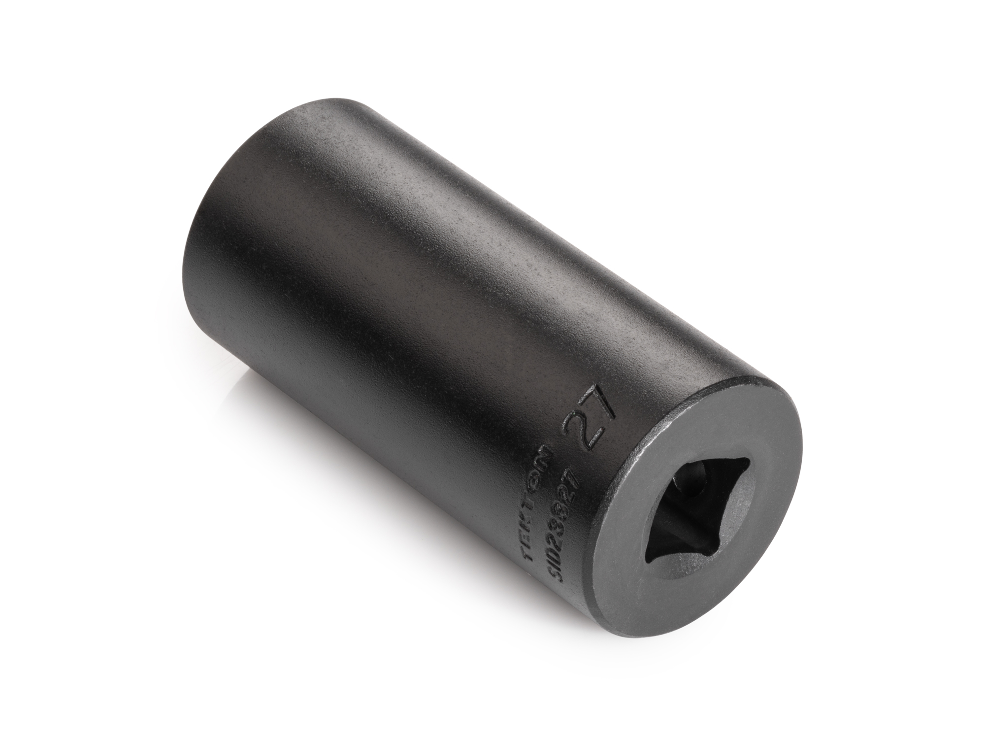 Size: 27 mm (Metric) 12-point deep individual impact socket. Has a high-visibility laser etched size marking and a permanent stamped size marking. SID23327.