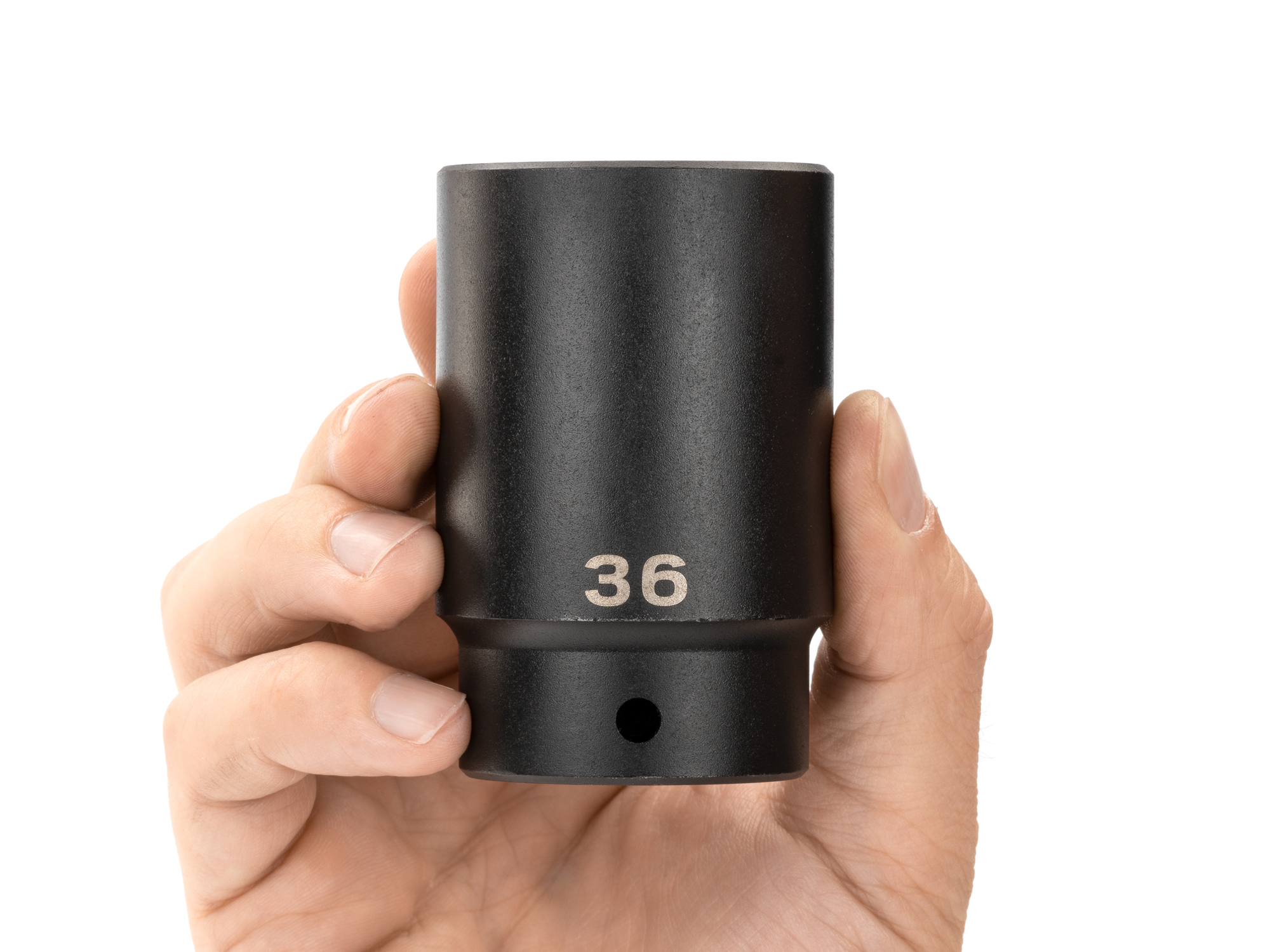 Size: 36 mm (Metric) 12-point deep individual impact socket. Has a high-visibility laser etched size marking and a permanent stamped size marking. SID23336.