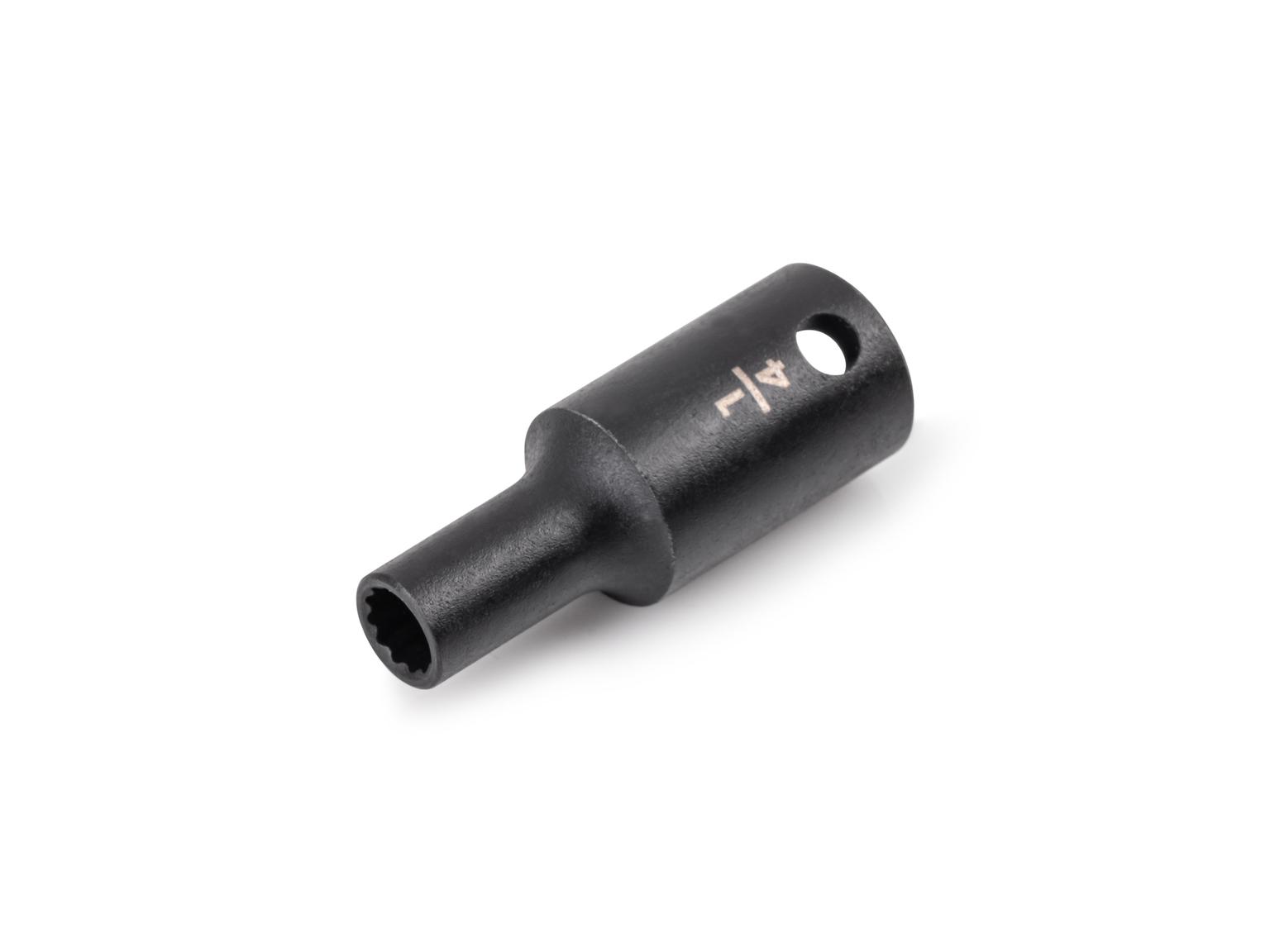 TEKTON 3/8 in. Drive x 1/4 in. 12-Point Semi-Deep Impact Socket (Incorrect Shoulder Height)