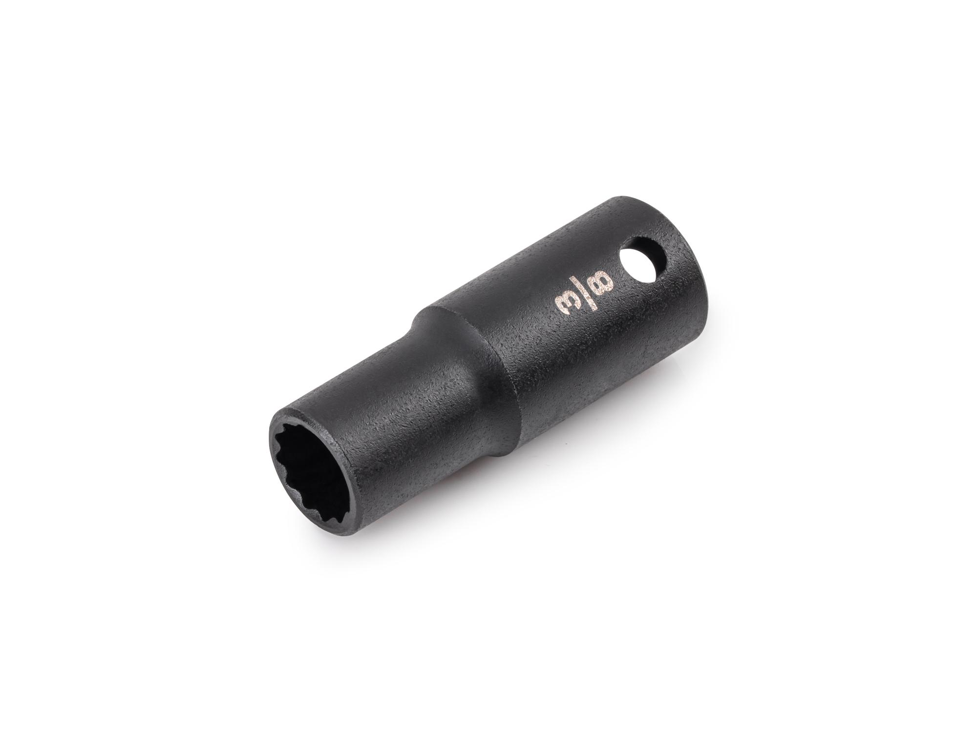 TEKTON 3/8 in. Drive x 3/8 in. 12-Point Semi-Deep Impact Socket (Incorrect Shoulder Height)