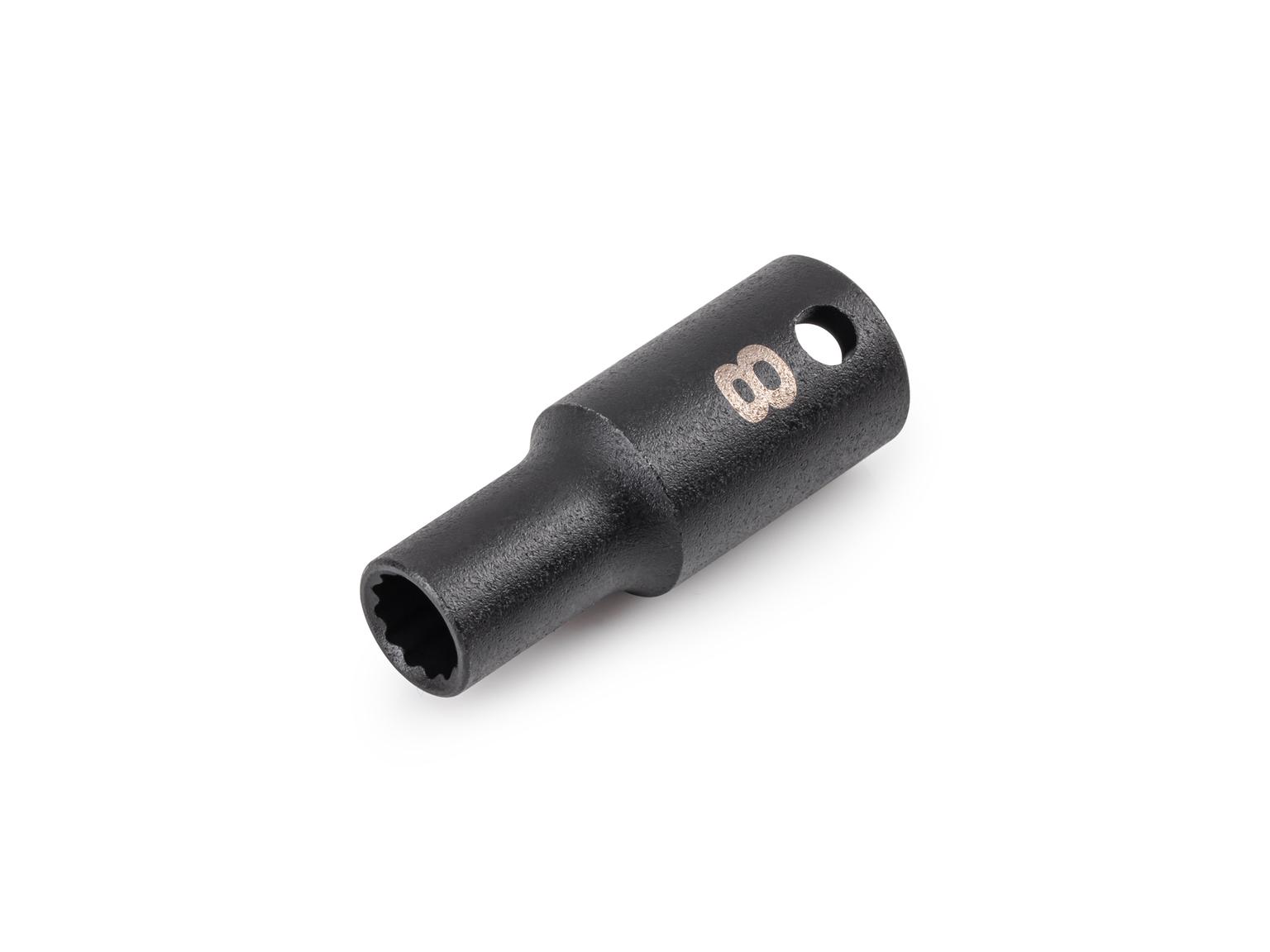 TEKTON 3/8 in. Drive x 8 mm 12-Point Semi-Deep Impact Socket (Incorrect Shoulder Height)