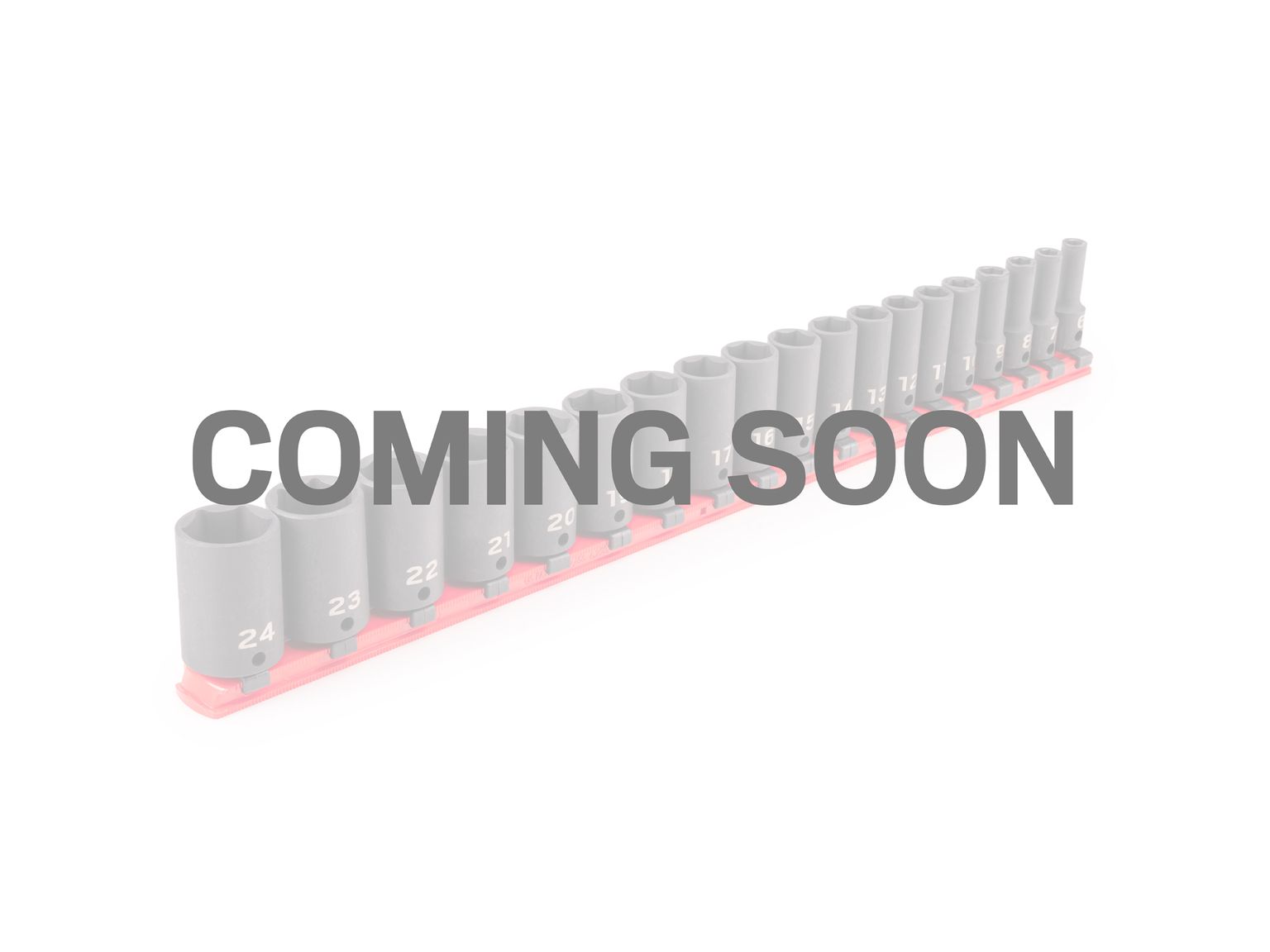 TEKTON 3/8 Inch Drive Semi-Deep 6-Point Impact Socket Set with Rail, 19-Piece (6 - 24 mm)