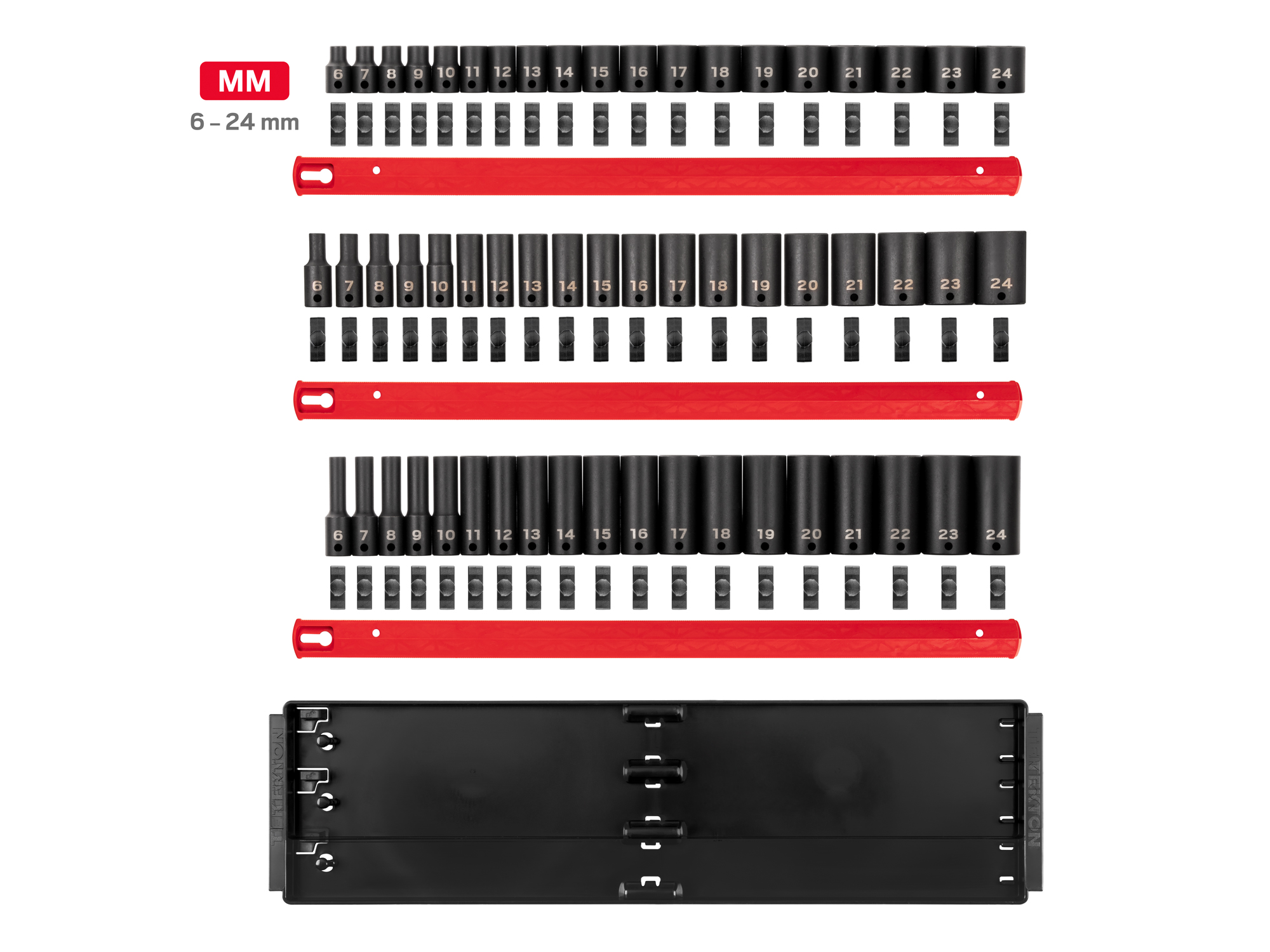 3/8 Inch Drive 6-Point Impact Socket Set (57-Piece) | TEKTON