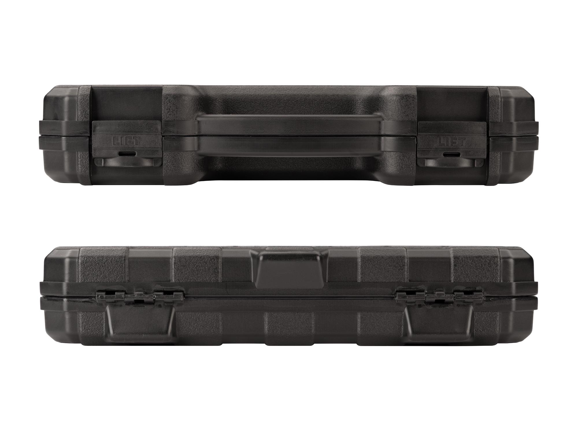 Side view of Tekton case impact drive 6-point socket set. Item #SID91400