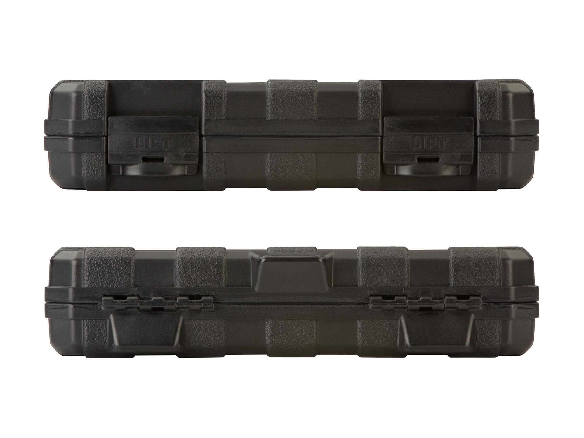 Side view of Tekton case impact drive 6-point socket set. Item #SID92301