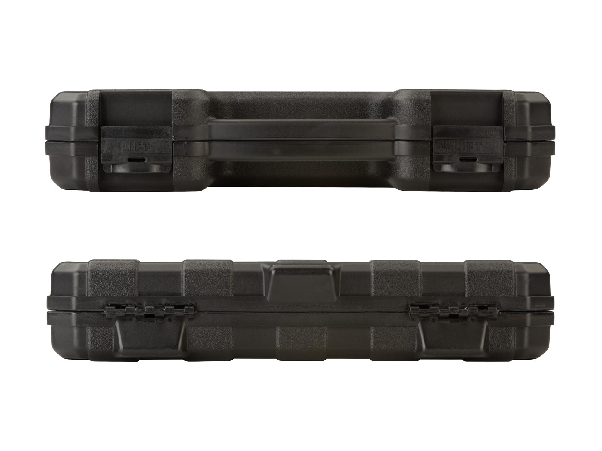 Side view of Tekton case impact drive 6-point socket set. Item #SID92302