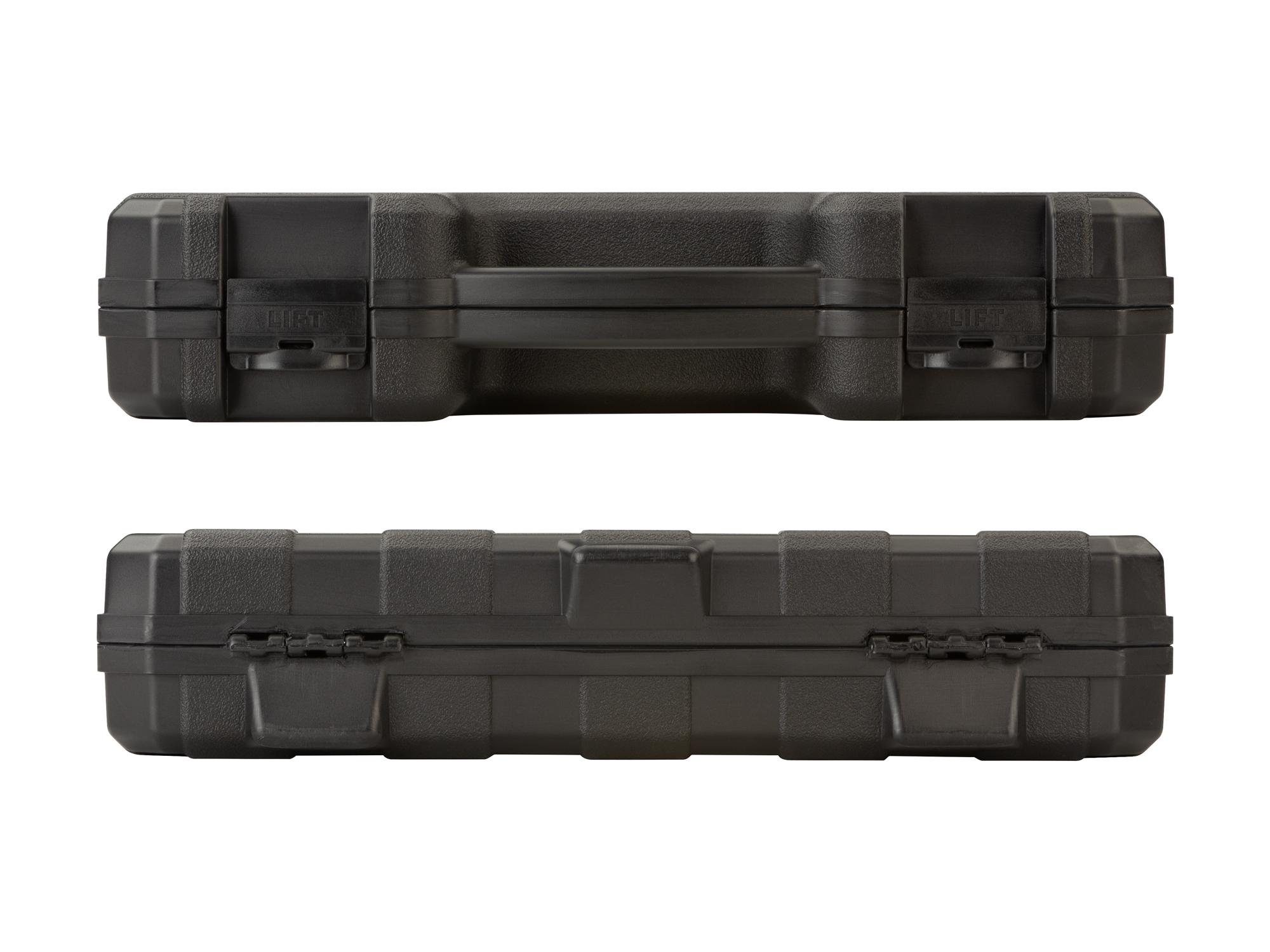 Side view of Tekton case impact drive 6-point socket set. Item #SID92305