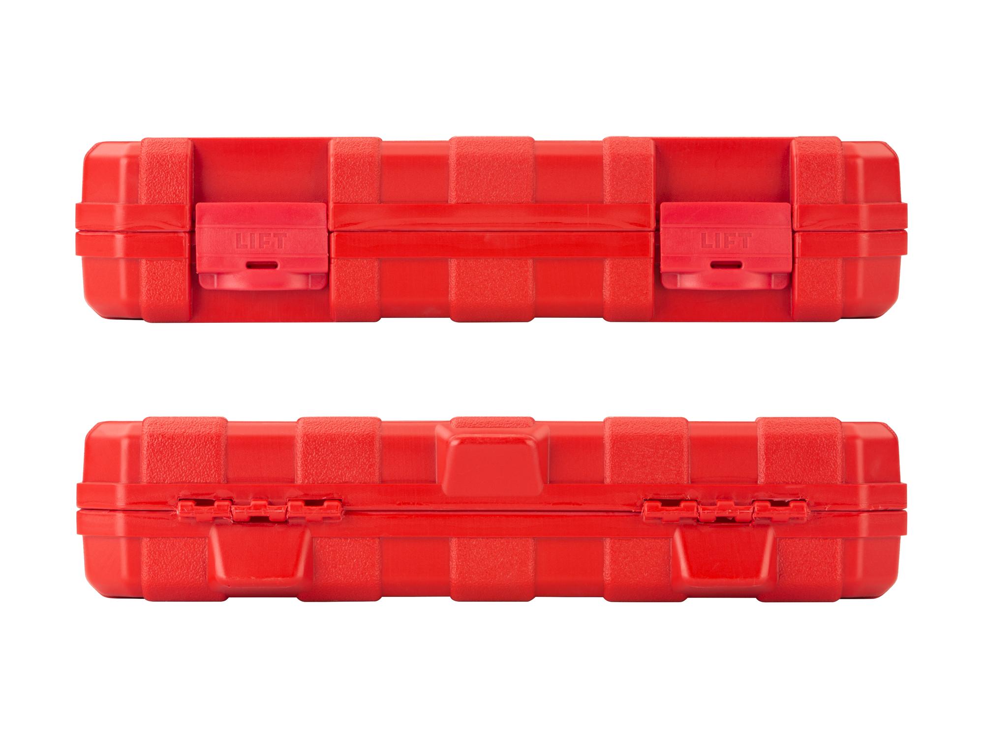 Side view of Tekton case impact drive 6-point socket set. Item #SID92322