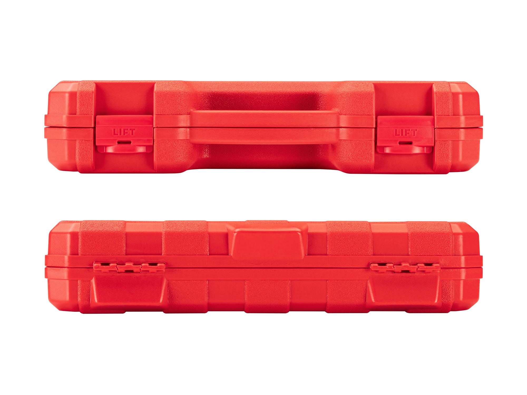 Side view of Tekton case impact drive 6-point socket set. Item #SID92341