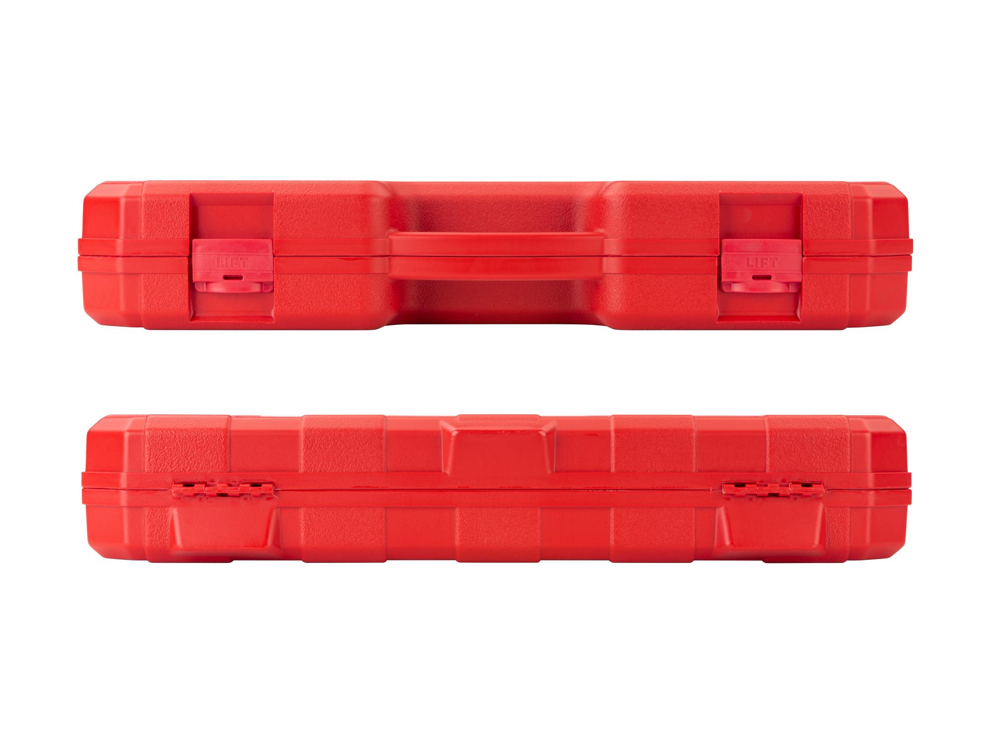 Side view of Tekton case impact drive 6-point socket set. Item #SID92401
