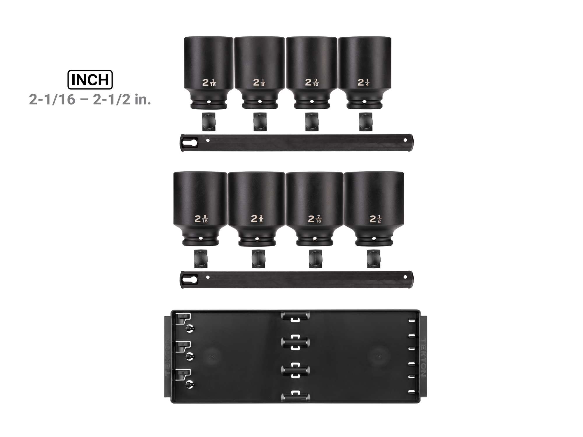 3/4 Inch Drive Deep 6-Point Impact Socket Set, 8-Piece | TEKTON