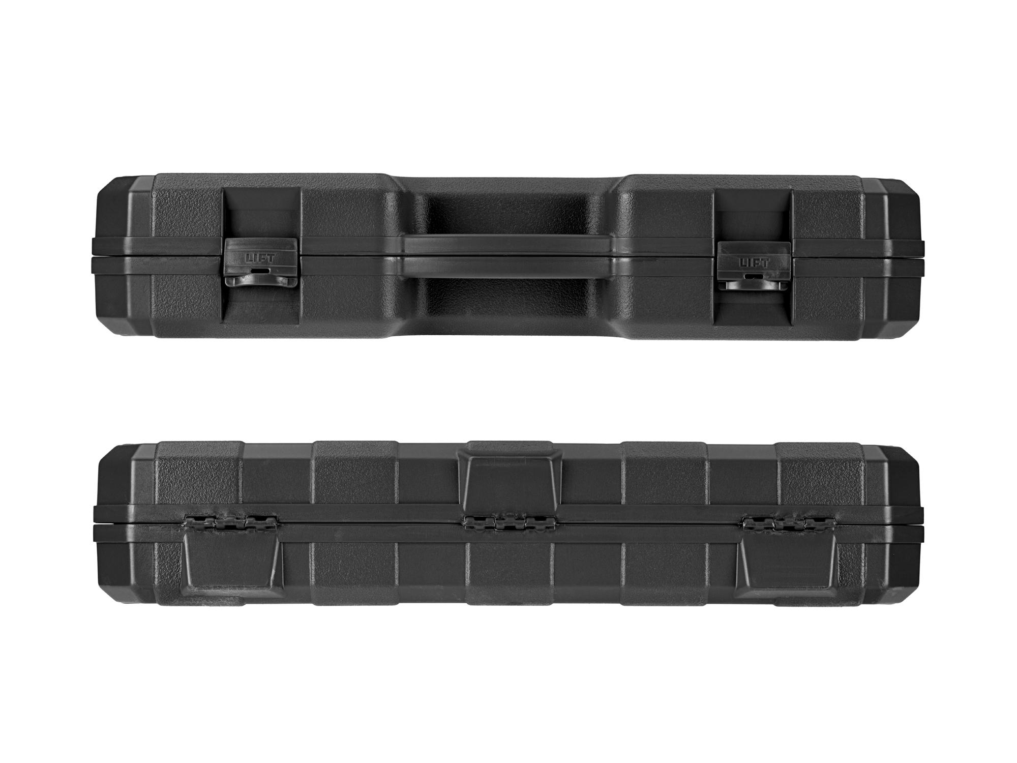 Side view of Tekton case impact drive 6-point socket set. Item #SID93407