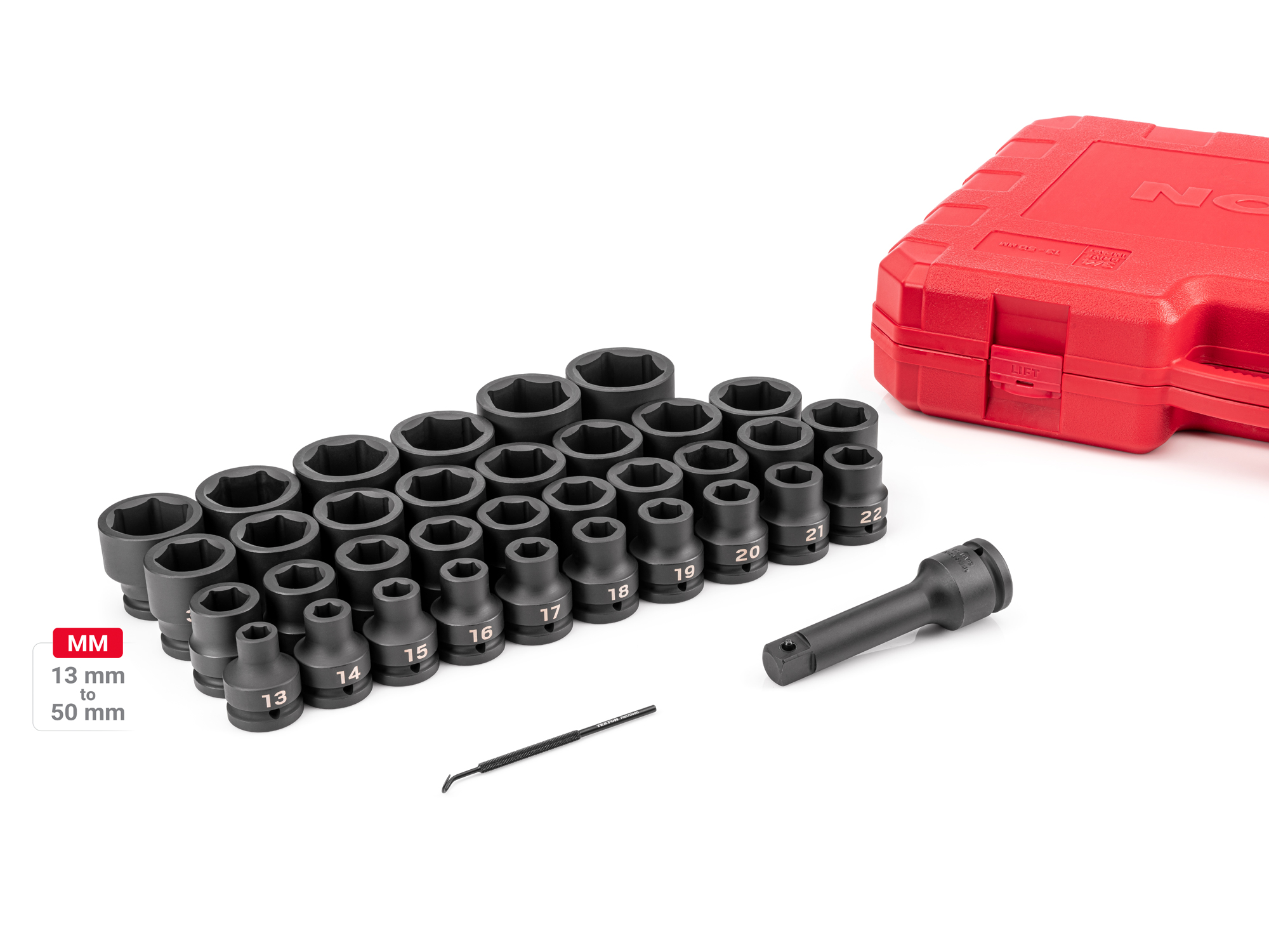 TEKTON 3/4 Inch Drive 6-Point Socket ＆ Ratchet Set, 25-Piece (3/4-2 in.) | SKT35104