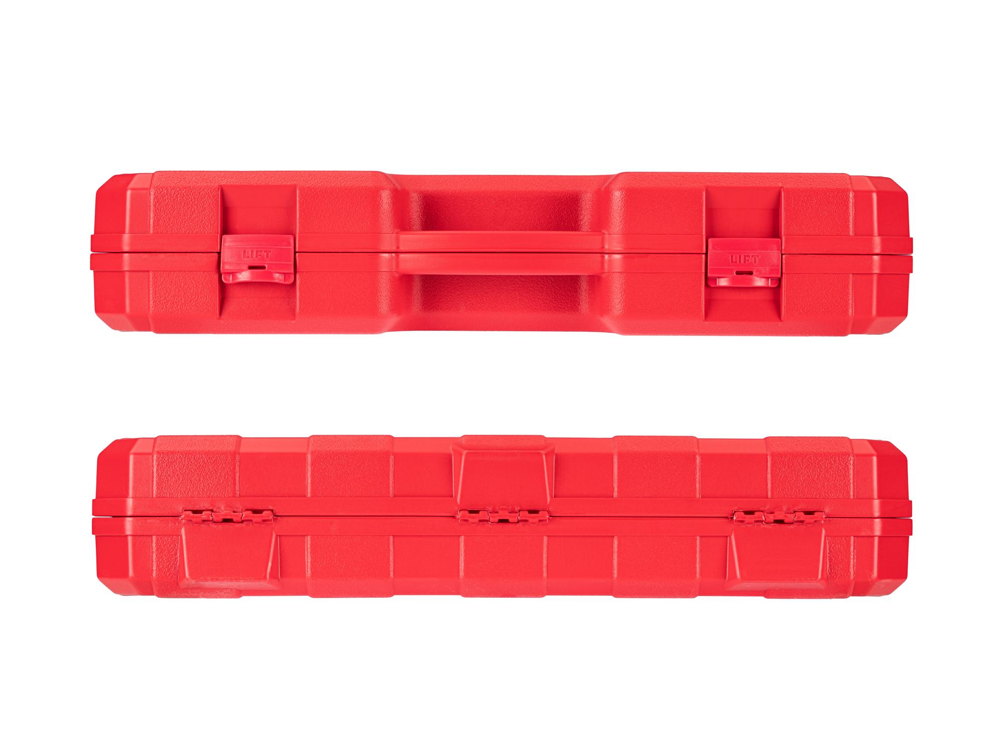 Side view of Tekton case impact drive 6-point socket set. Item #SID93418