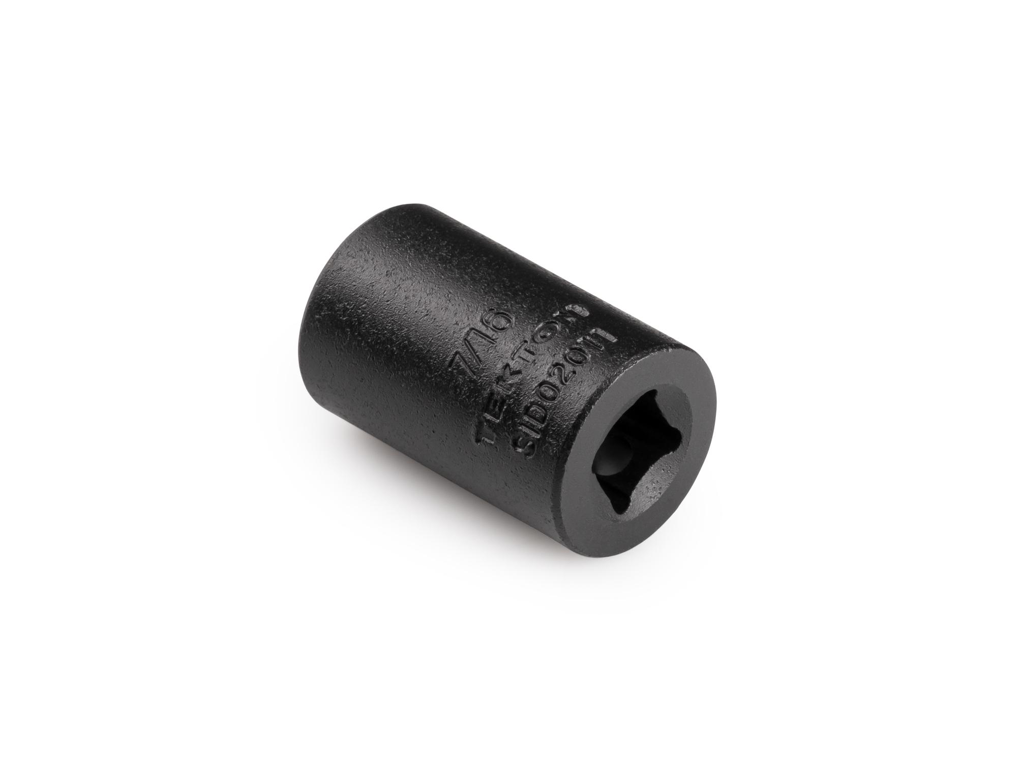 Back angle view of Tekton impact drive 6-point socket. Item #SID02011