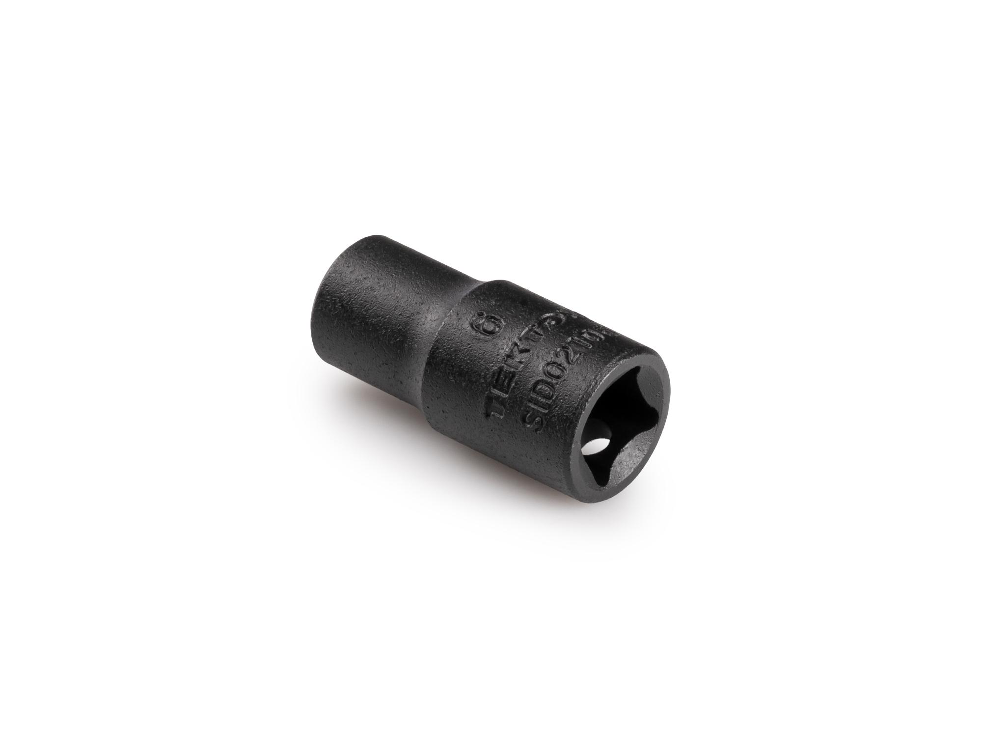 Back angle view of Tekton impact drive 6-point socket. Item #SID02106