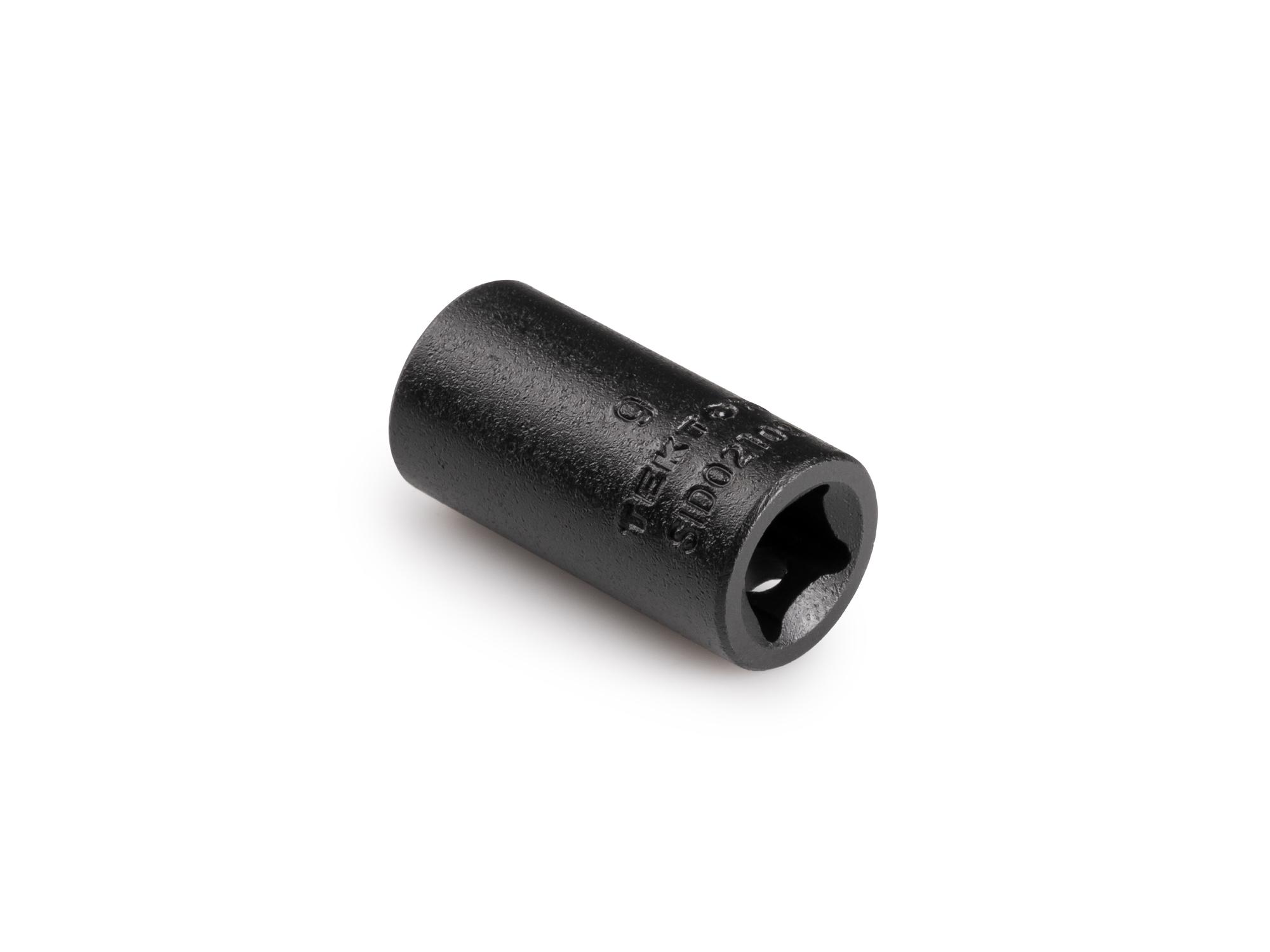 Back angle view of Tekton impact drive 6-point socket. Item #SID02109